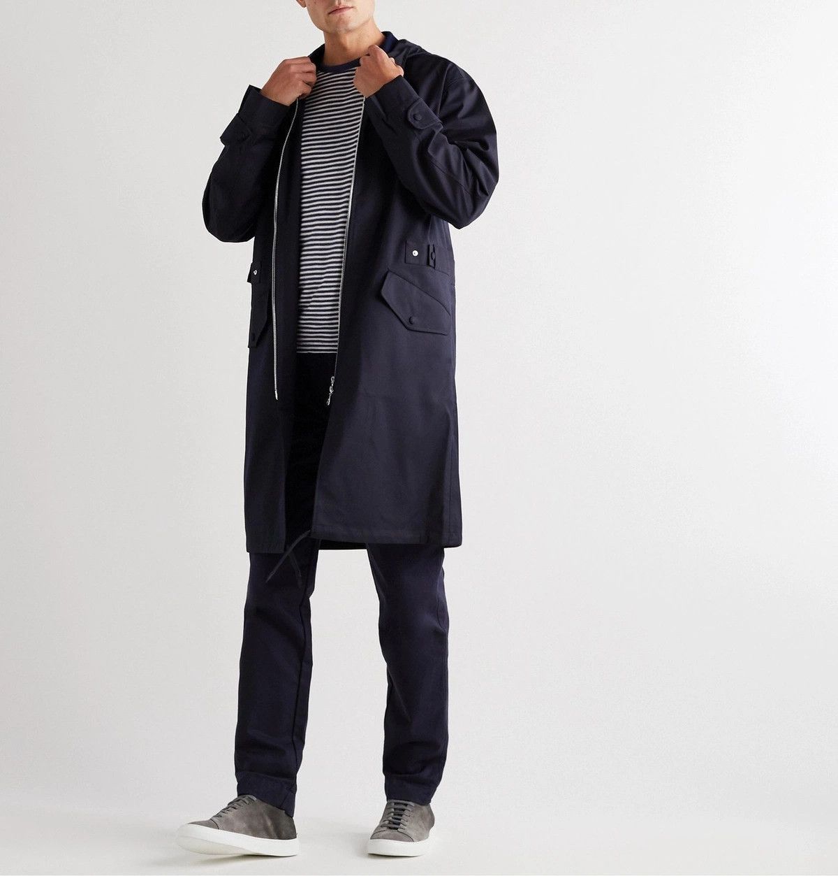 Officine Generale Navy Bradley Parka (M) Size US M / EU 48-50 / 2 - 1 Thumbnail