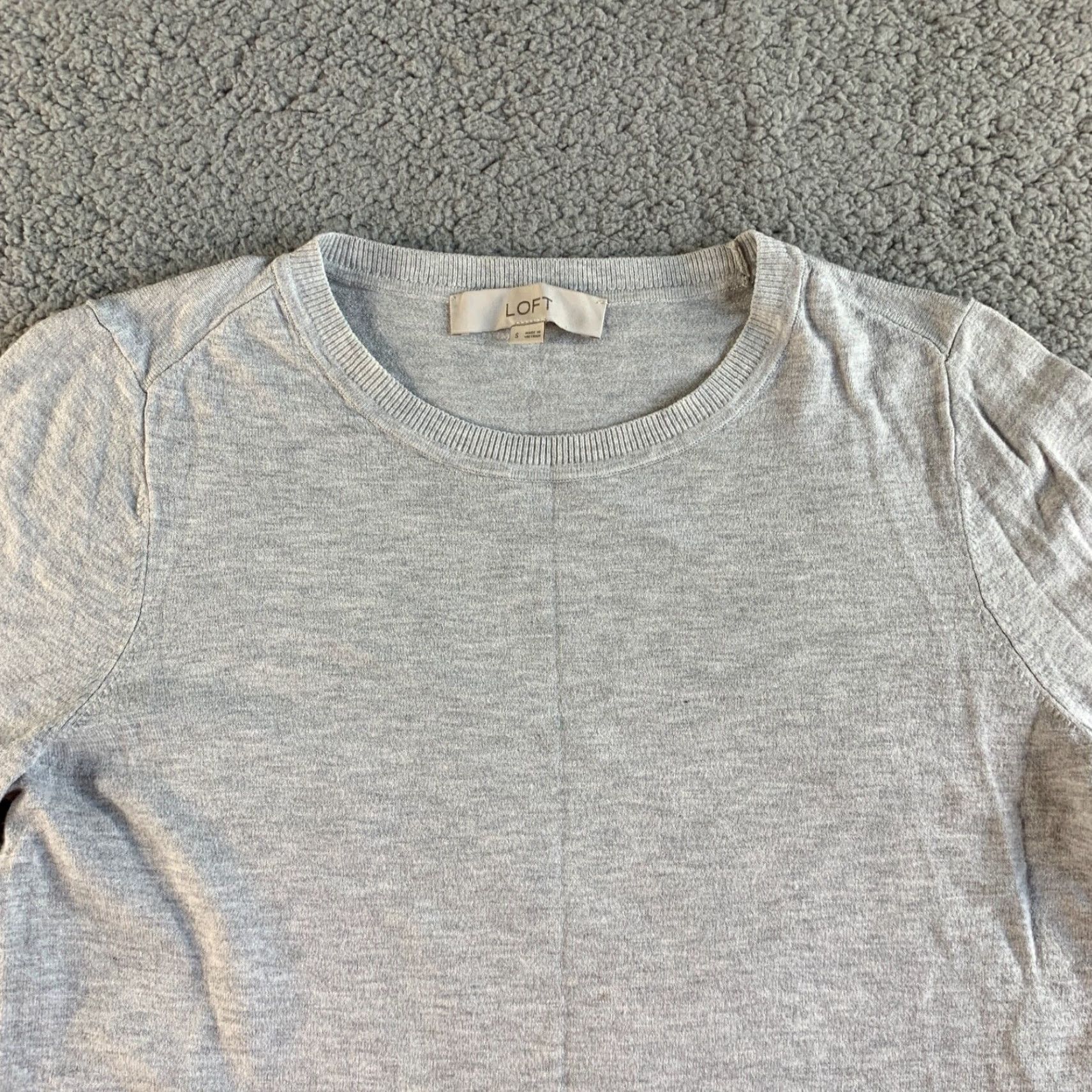 Loft **LOFT Minimalist Neutral Gray Women's Crewneck Long Sleeve Sweater** User: Loft Minimalist Neutral Gray Women's Crewneck Long Sleeve Sweater Size S / US 4 / IT 40 - 4 Thumbnail