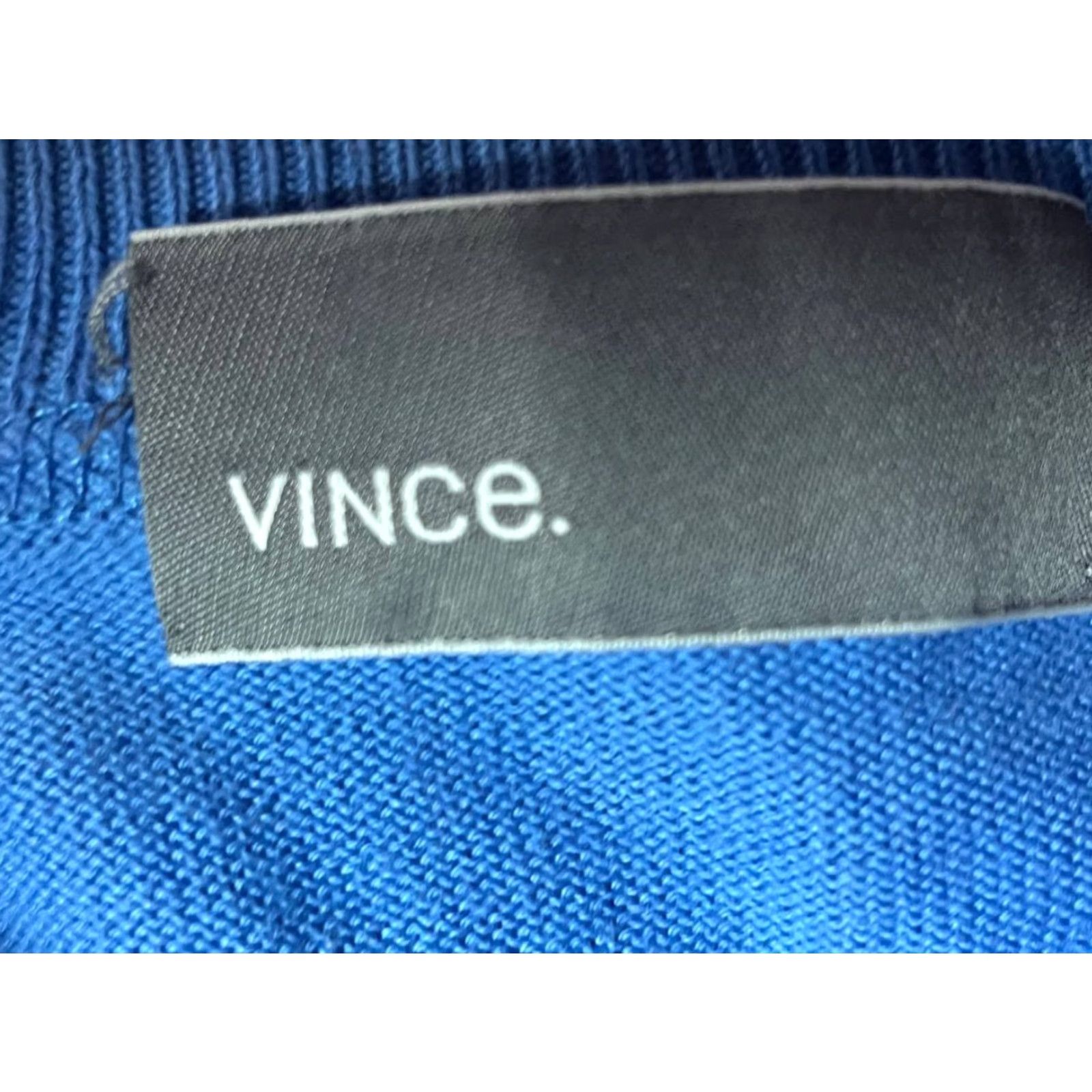 Vince Vince Mens Sweater Small Blue Lightweight 100% Cotton Knit Pullover Size US S / EU 44-46 / 1 - 6 Thumbnail