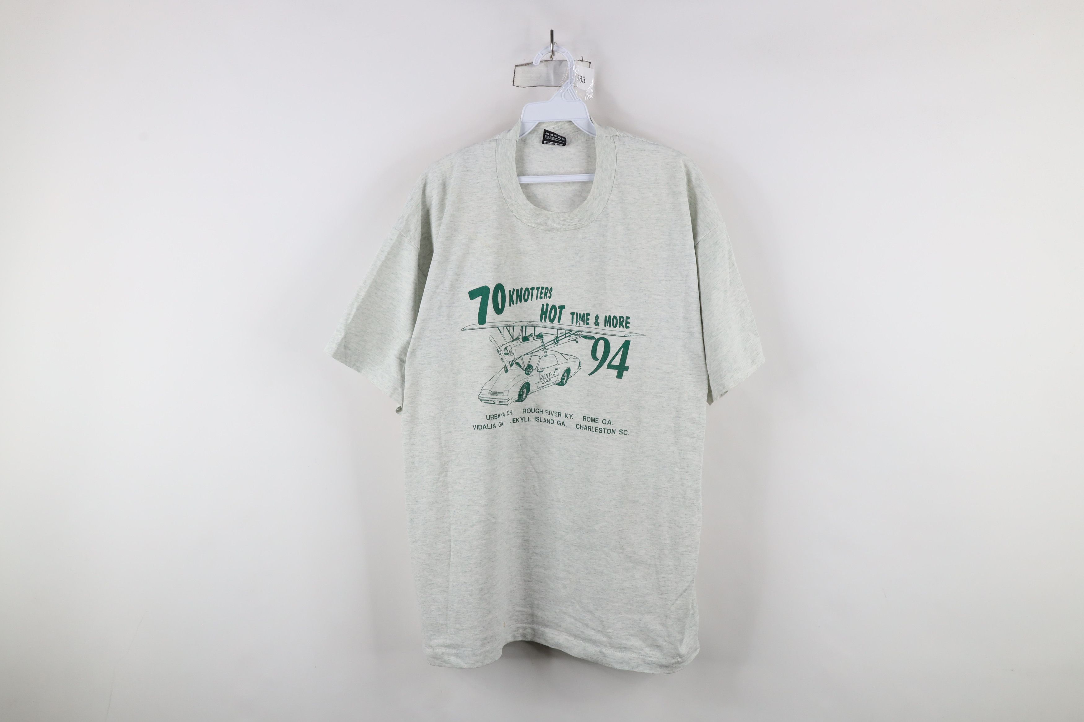 Vintage Vintage 90s 70 Knotters Time & More 1994 T-Shirt Gray USA Size US XL / EU 56 / 4 - 1 Thumbnail