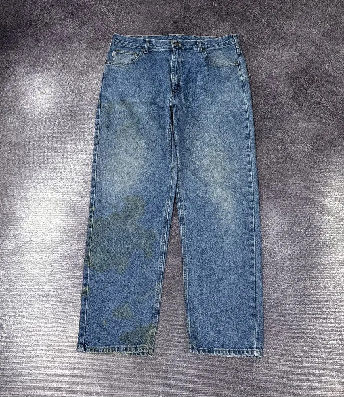Carhartt × Vintage Vintage Carhartt Relaxed Fit Blue Hype Denim Baggy Jeans Size US 38 / EU 54 - 2 Thumbnail