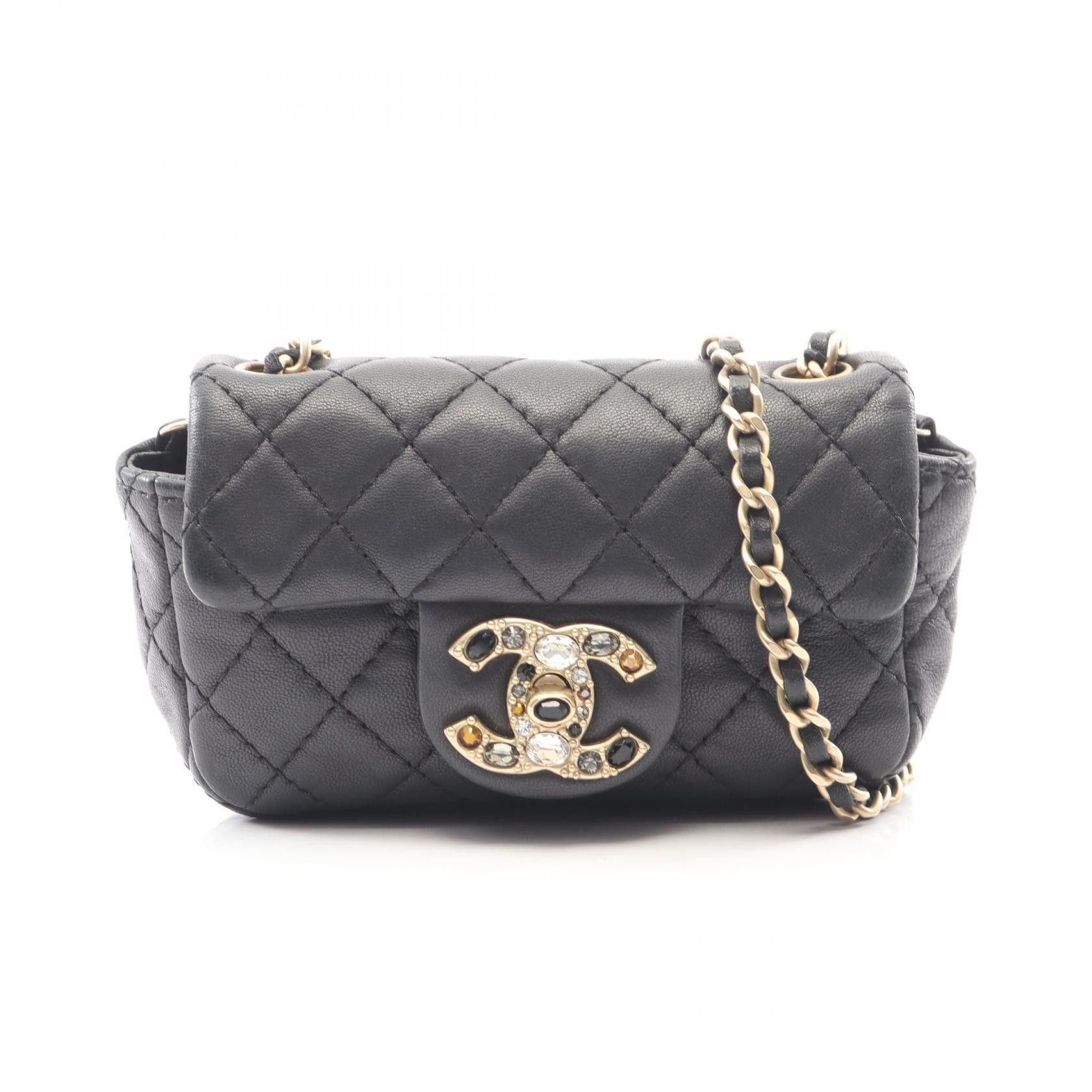 Chanel Chanel CHANEL Matelasse Lambskin Mini Shoulder Bag Leather Shoulder Bag DUTY FREE for USA Size ONE SIZE - 1 Thumbnail