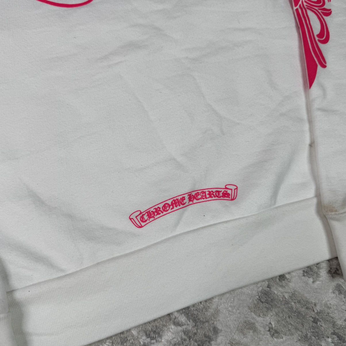 Chrome Hearts Pink floral horseshoe pullover hoodie Size US S / EU 44-46 / 1 - 3 Thumbnail