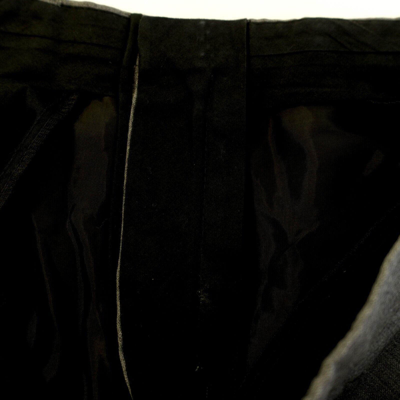 Hugo Boss DAMAGED Hugo Boss The Grand Central Wool Gray Flat Front Dre Size 34R - 10 Thumbnail
