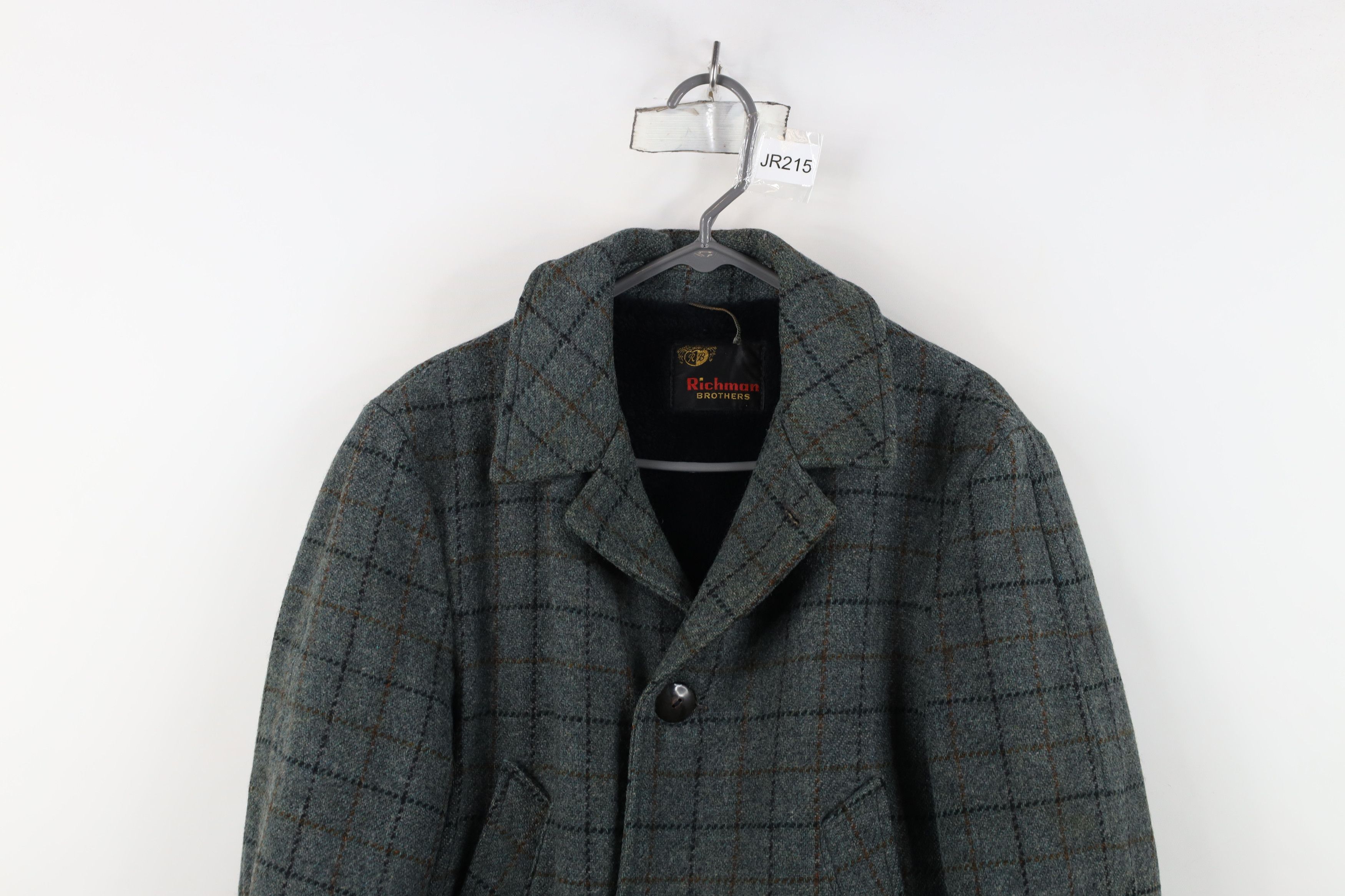 Vintage Vintage 70s Streetwear Lined Wool Tweed Overcoat Jacket Size US L / EU 52-54 / 3 - 2 Thumbnail