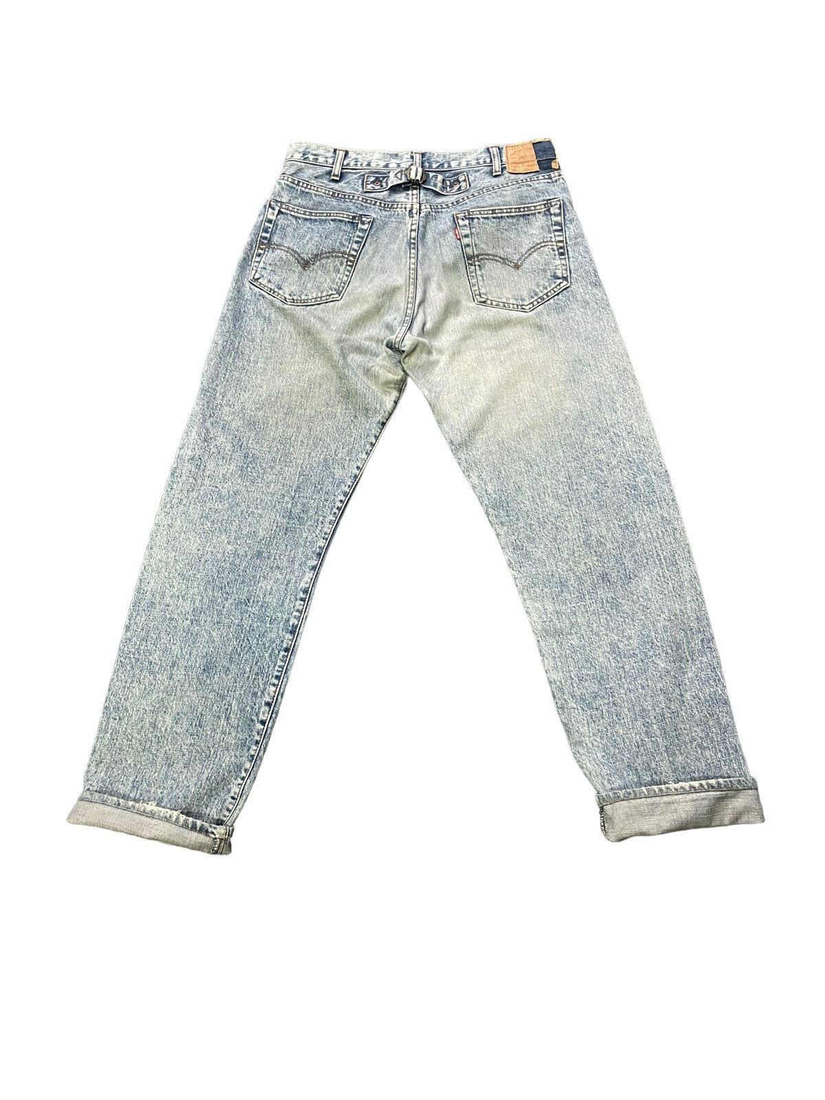 Levi's × Vintage Vintage Levis Lot 701 XX E Selvedge Denim Size US 33 - 7 Thumbnail