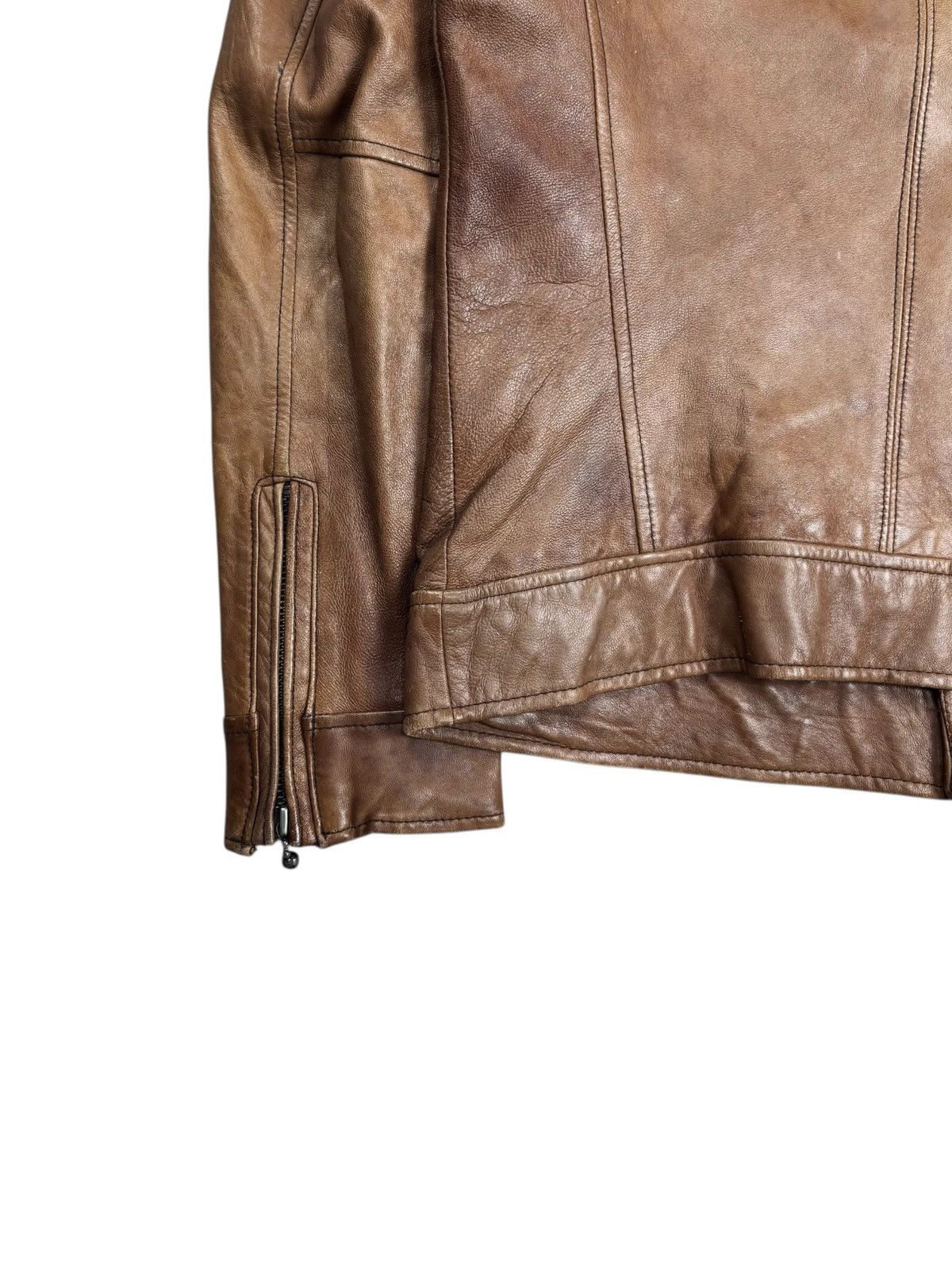 Ekam 2000s Glamb - Asymetical Zips Leather Jacket Size US M / EU 48-50 / 2 - 4 Thumbnail