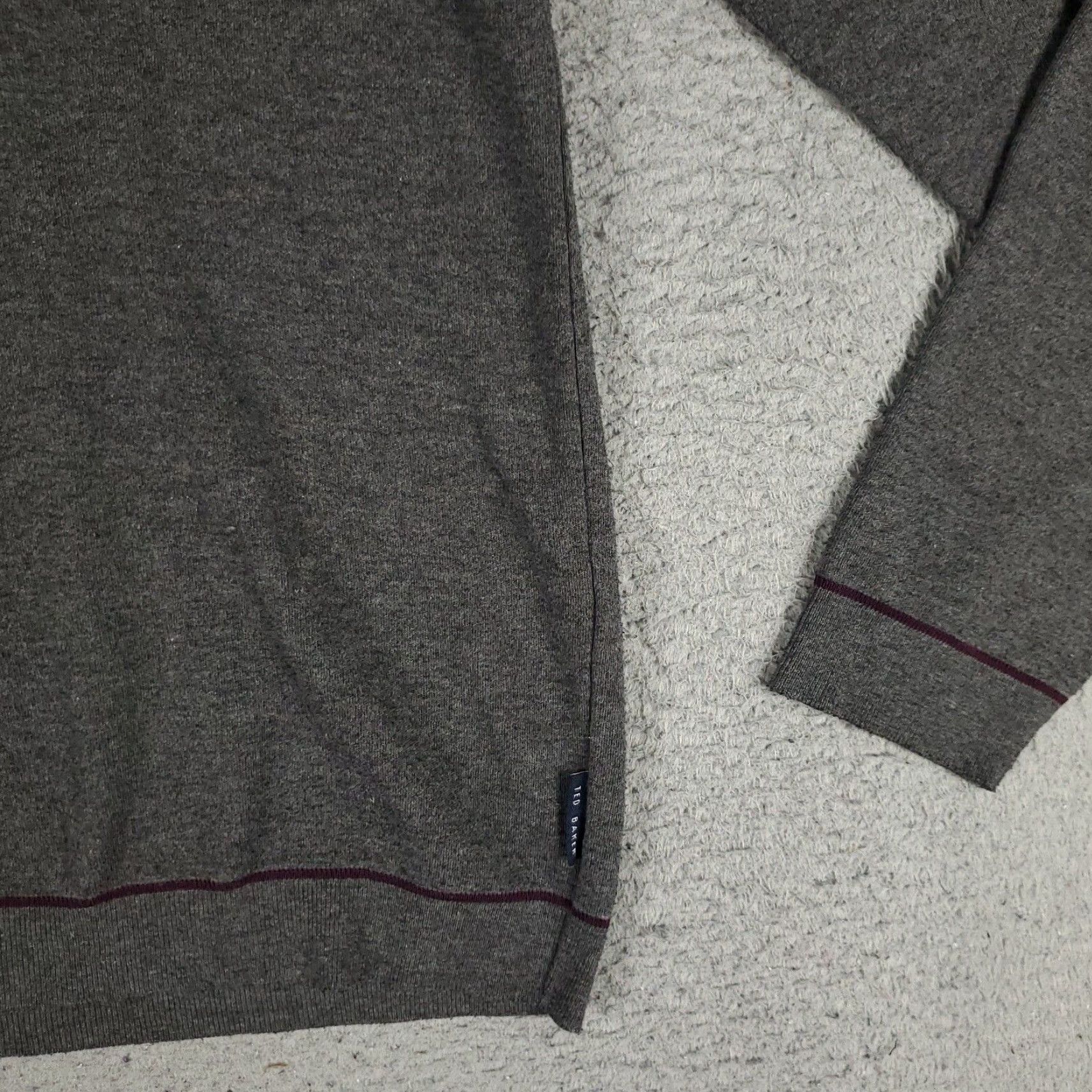 Ted Baker Ted Baker Sweater Mens Gray 1/4 Zip Pullover Long Sleeve Size 6 Size US S / EU 44-46 / 1 - 4 Thumbnail