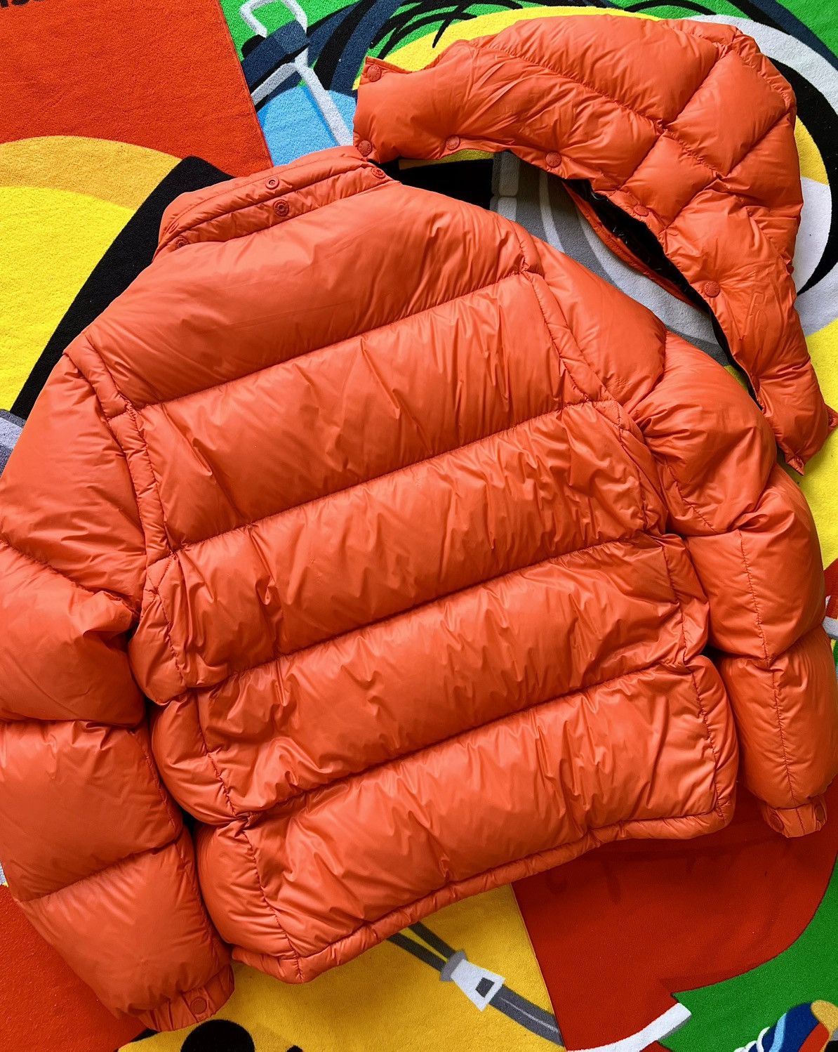 Moncler L Moncler Cyclone Short Down Jacket goose orange vest 2 jn 1 Size US L / EU 52-54 / 3 - 16 Thumbnail