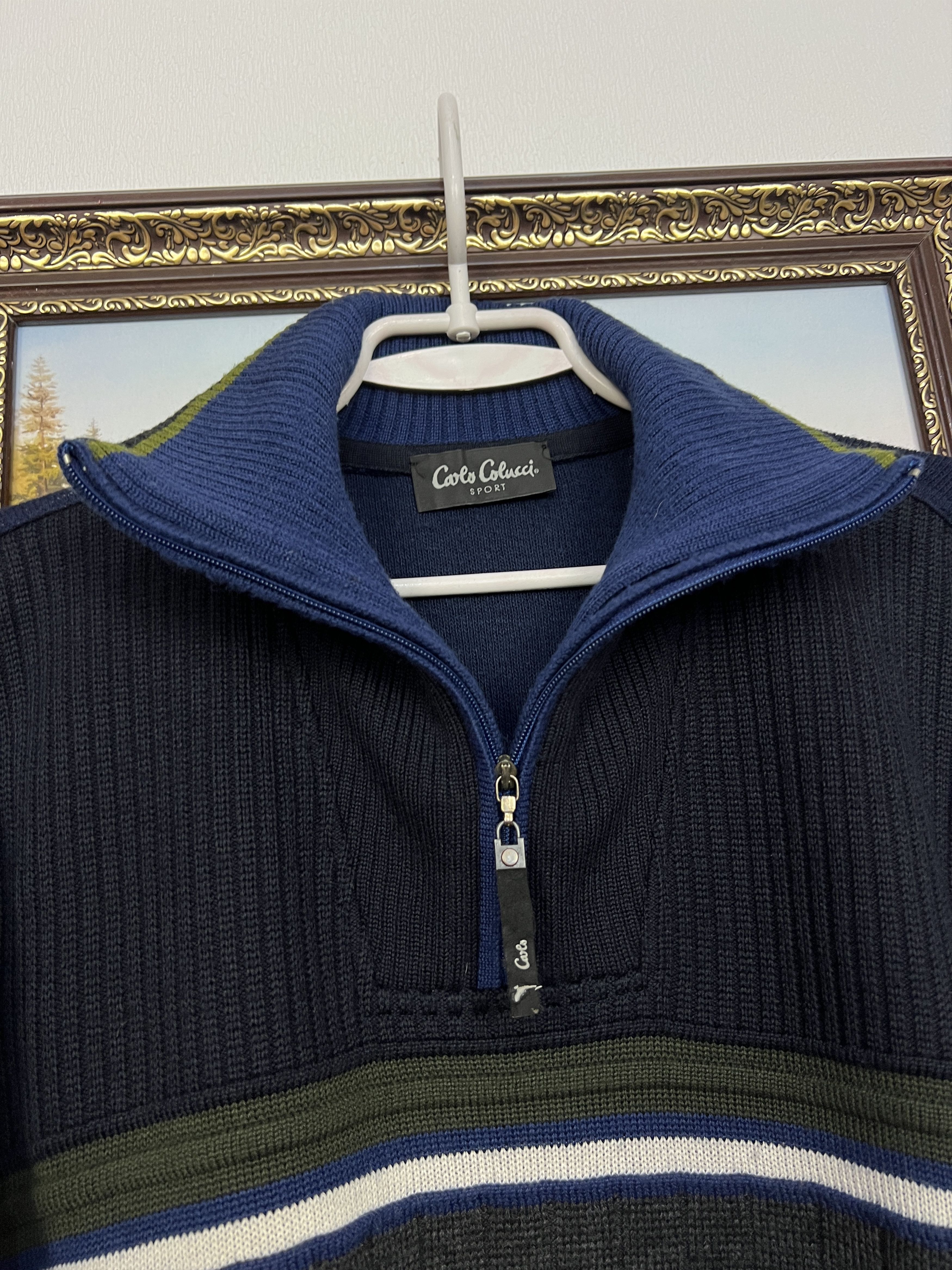 Carlo Colucci Vintage Carlo Colucci Sweater Jumper Pullover Rare Hype Size US L / EU 52-54 / 3 - 3 Thumbnail