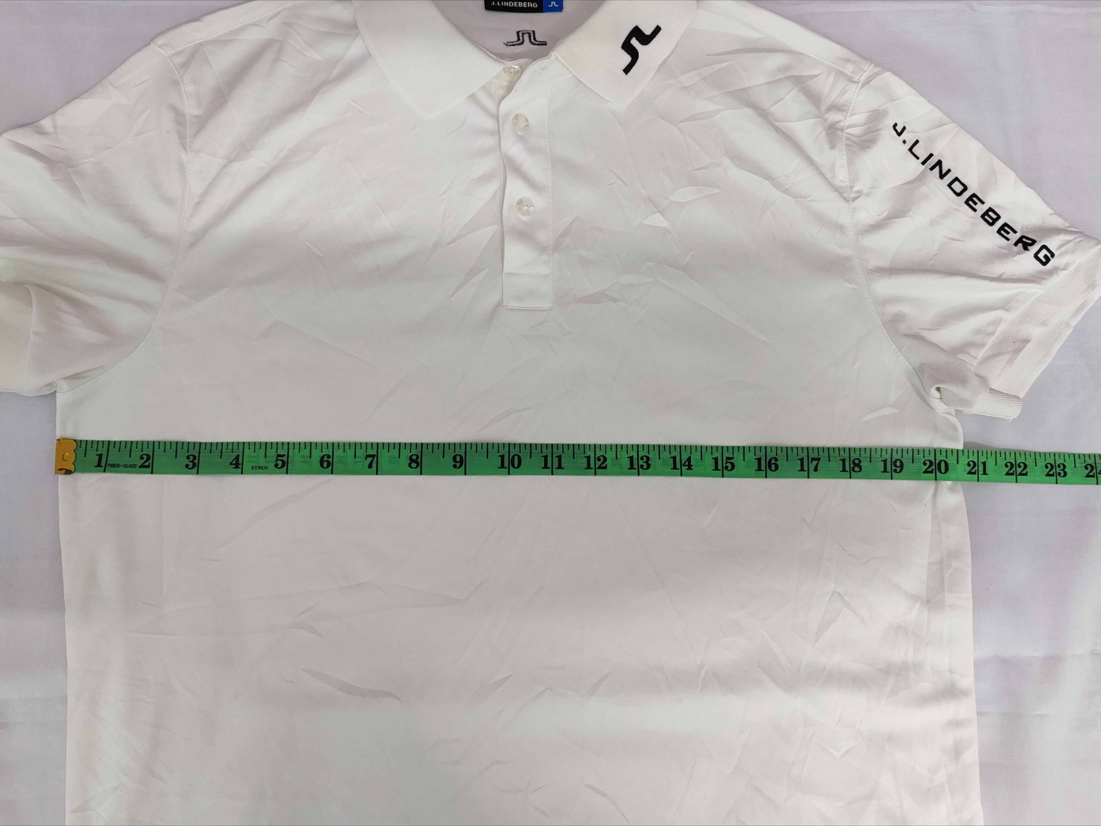 Designer J.Lindeberg Polo tee Shirt Regular Fit White Size US M / EU 48-50 / 2 - 6 Thumbnail