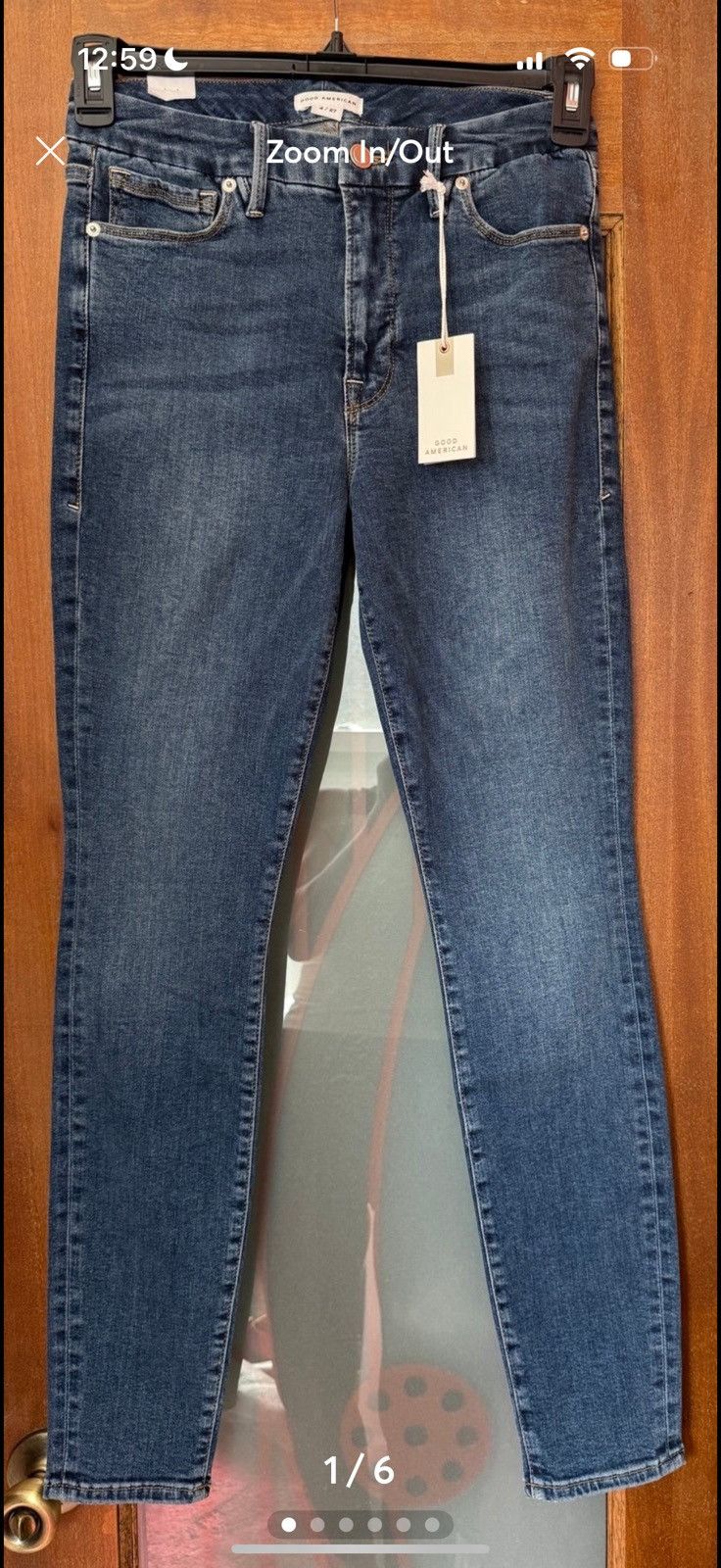 Good American Good American Good Leg Mid-Rise Skinny Leg Tummy Tech GL873T Size 27" / US 4 / IT 40 - 1 Thumbnail