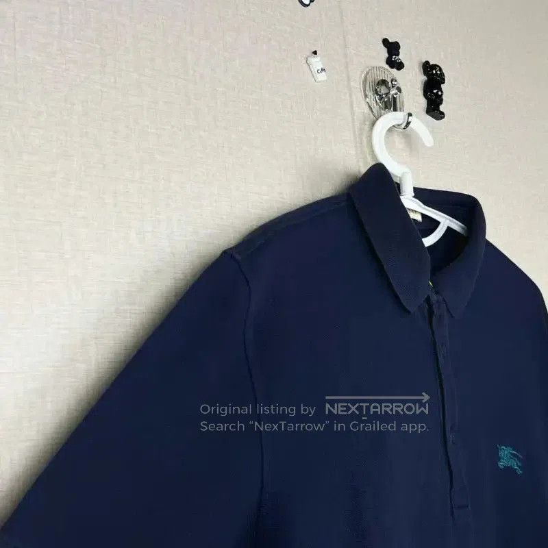 Burberry Burberry Men's Cotton Polo Shirt in Navy Blue. Size US M / EU 48-50 / 2 - 3 Thumbnail