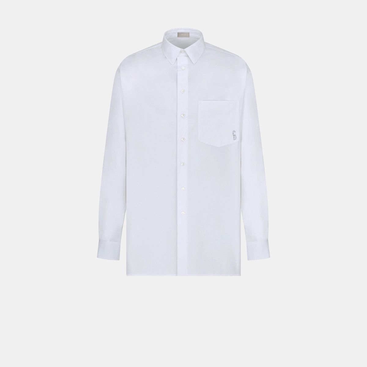 Dior o1bcso1str1124 Oversized CD Interlaced Shirt in White Size US XL / EU 56 / 4 - 1 Thumbnail