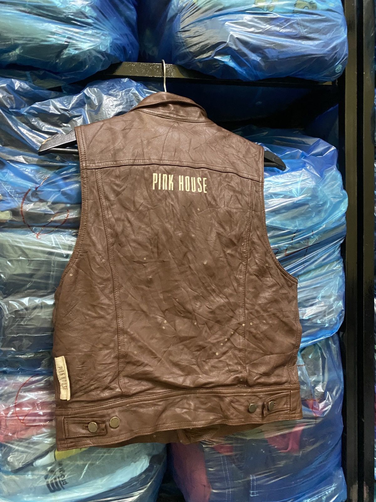 Pink House Pink House Vintage Brown Leather Vest - Japanese Retro Biker Size US S / EU 44-46 / 1 - 8 Thumbnail