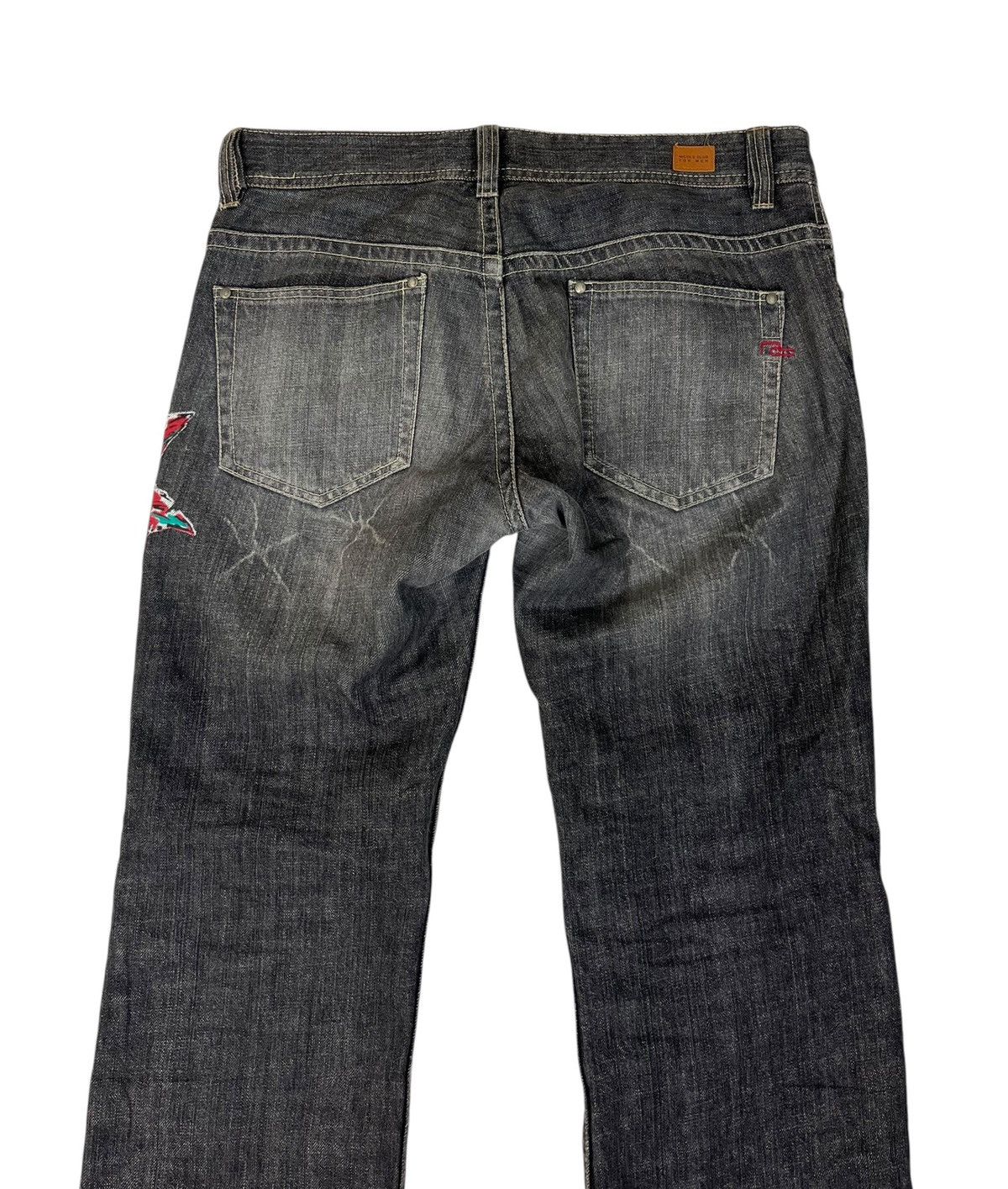 Japanese Brand Nicole Club For Men Patchwork Painting Denim Jeans Size US 33 - 9 Thumbnail