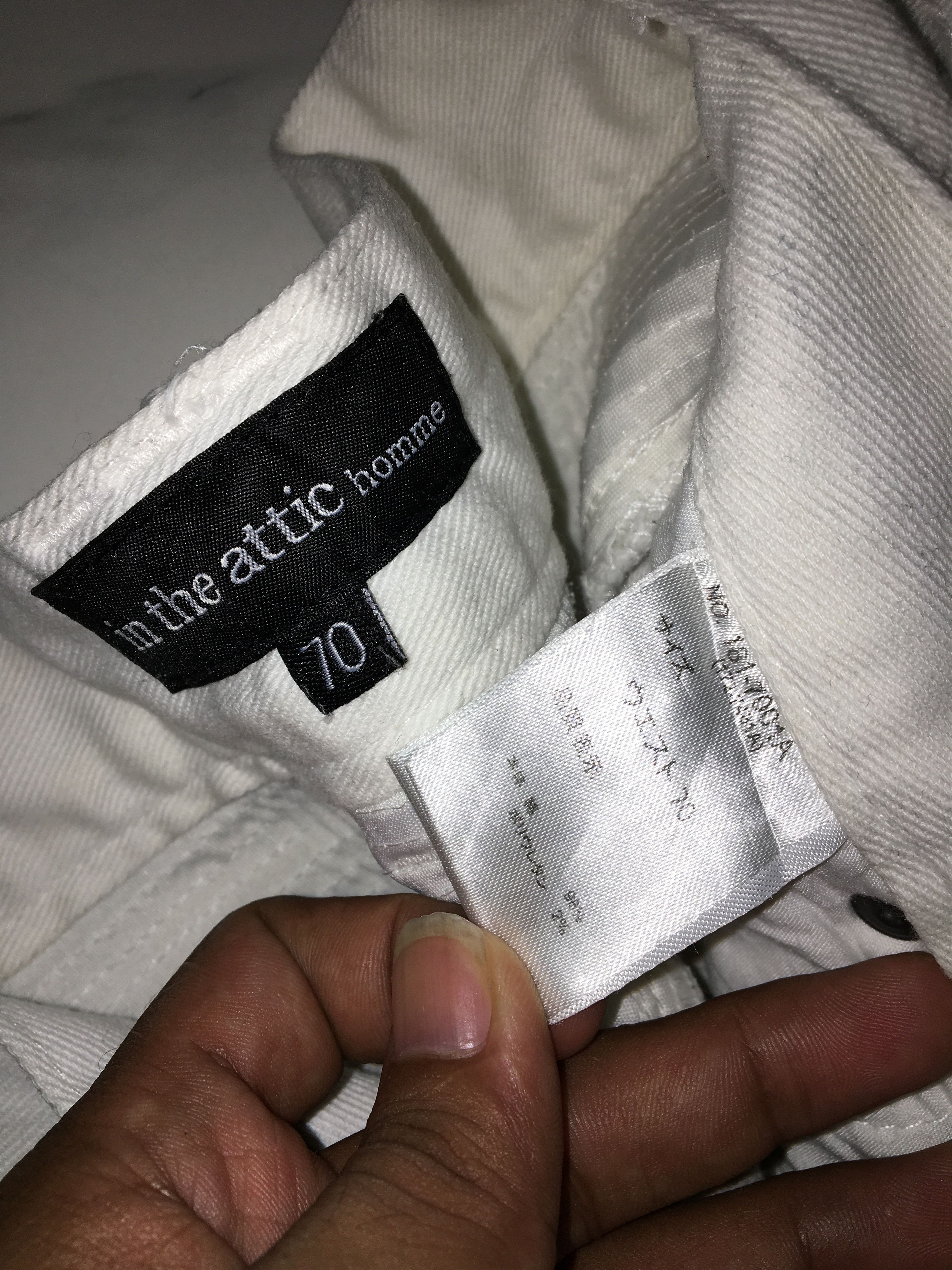 In The Attic In The Attic Biker White Denim Pants Size US 29 - 20 Thumbnail