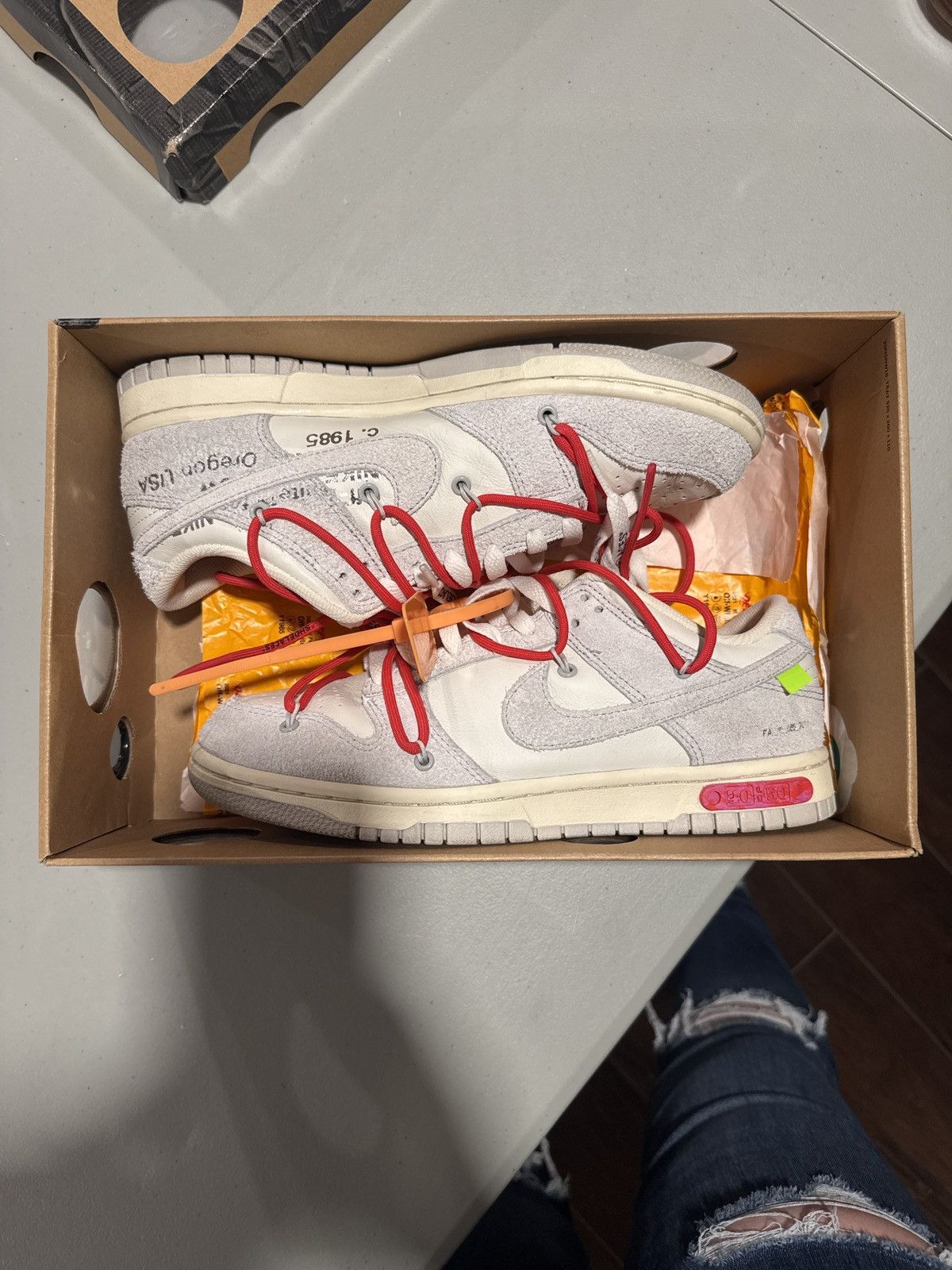 Nike Nike Dunk Off White Lot 40 - Used - 100% Authentic Size US 8 / EU 41 - 1 Thumbnail