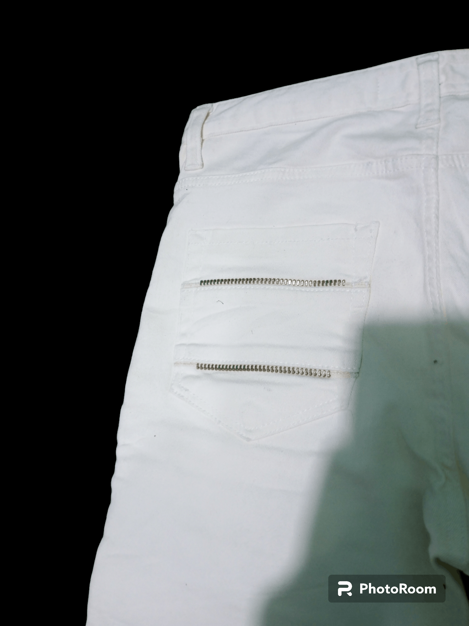 Hysteric Glamour Vintage ILDF Multi zipper distressed white denim jeans Size US 29 - 10 Thumbnail