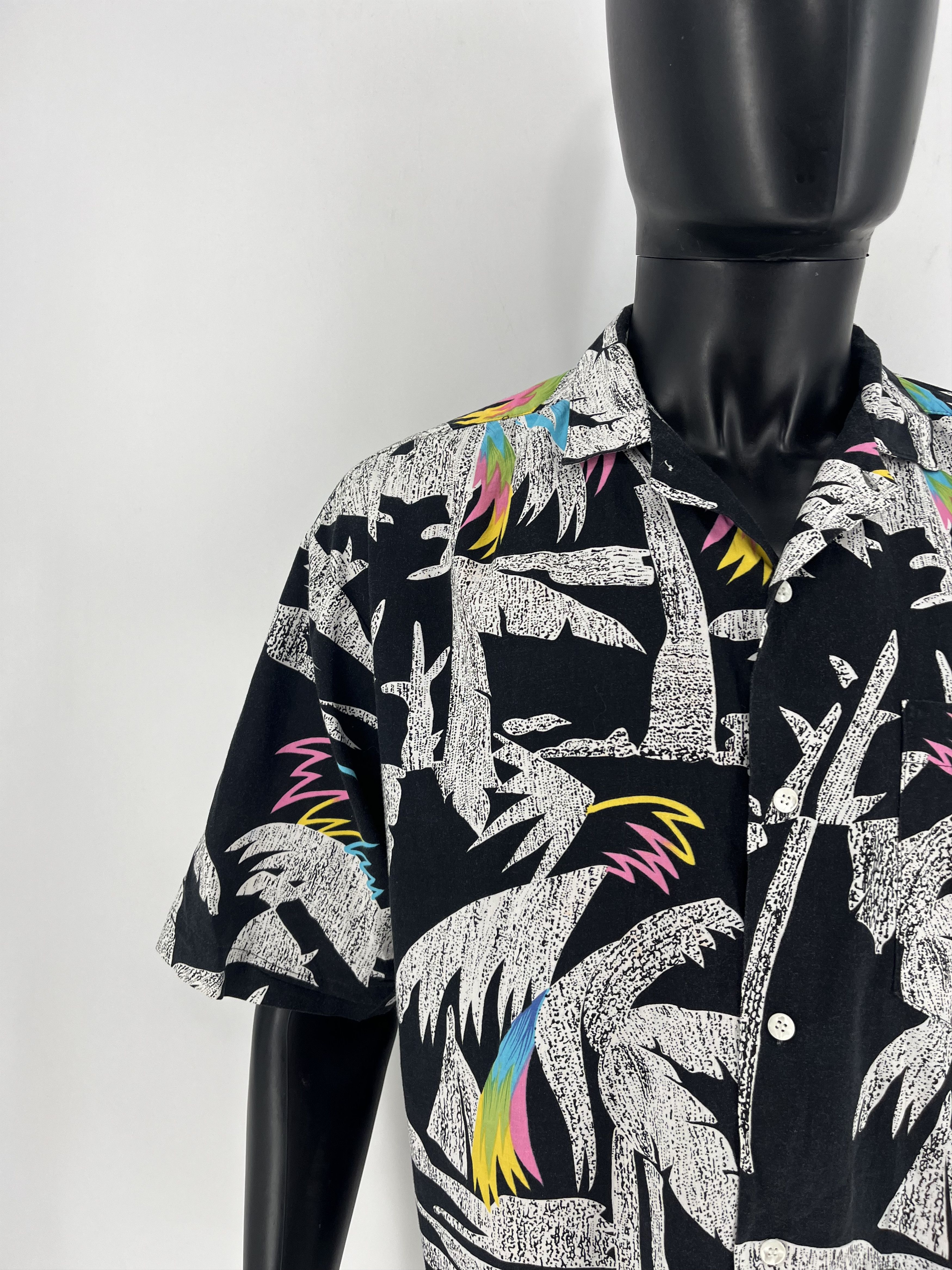 Vintage Vintage Y2K Art Streetwear Hawaiian Travis Scott style Size US L / EU 52-54 / 3 - 6 Thumbnail
