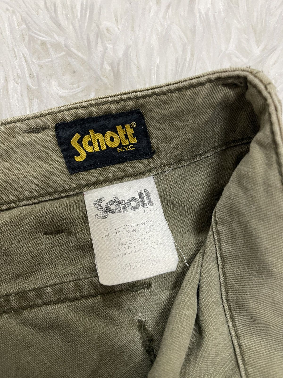 Schott Schott Monkey Baggy Military Style Vintage Cargo Pants Size US 30 / EU 46 - 14 Thumbnail