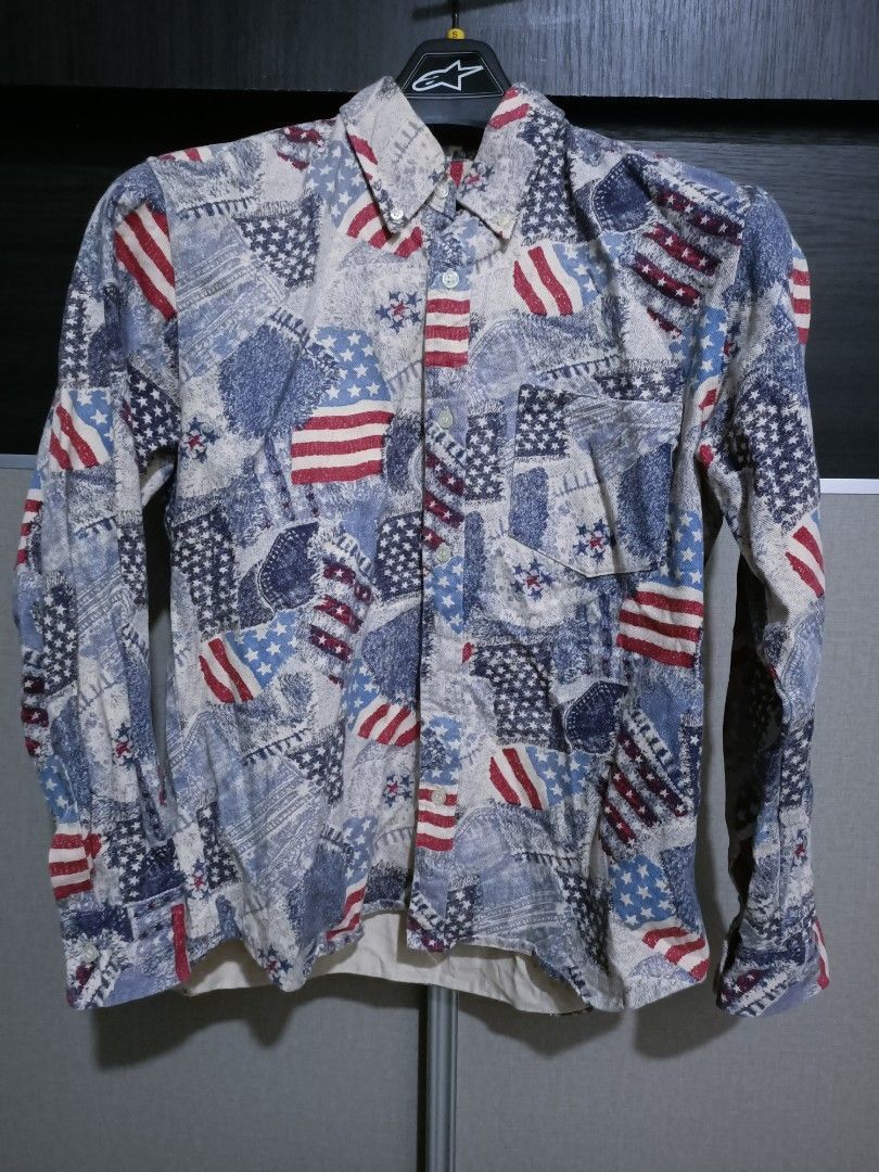 In The Attic × Japanese Brand Usa flag AOP in the attic button shirt Size US M / EU 48-50 / 2 - 1 Thumbnail