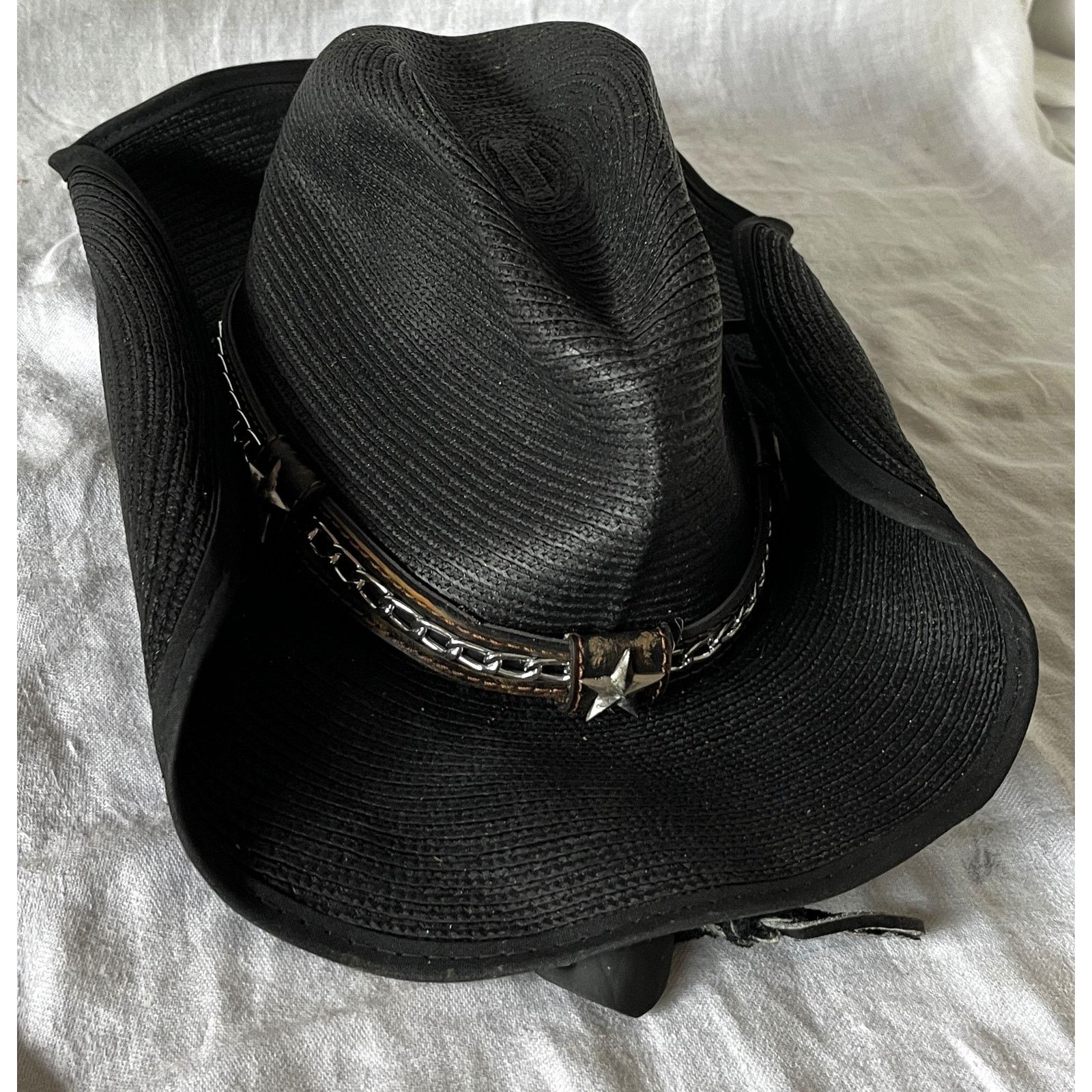 Other Dallas Hats Black Cowboy Hat Size 7 1/4 Size ONE SIZE - 3 Thumbnail