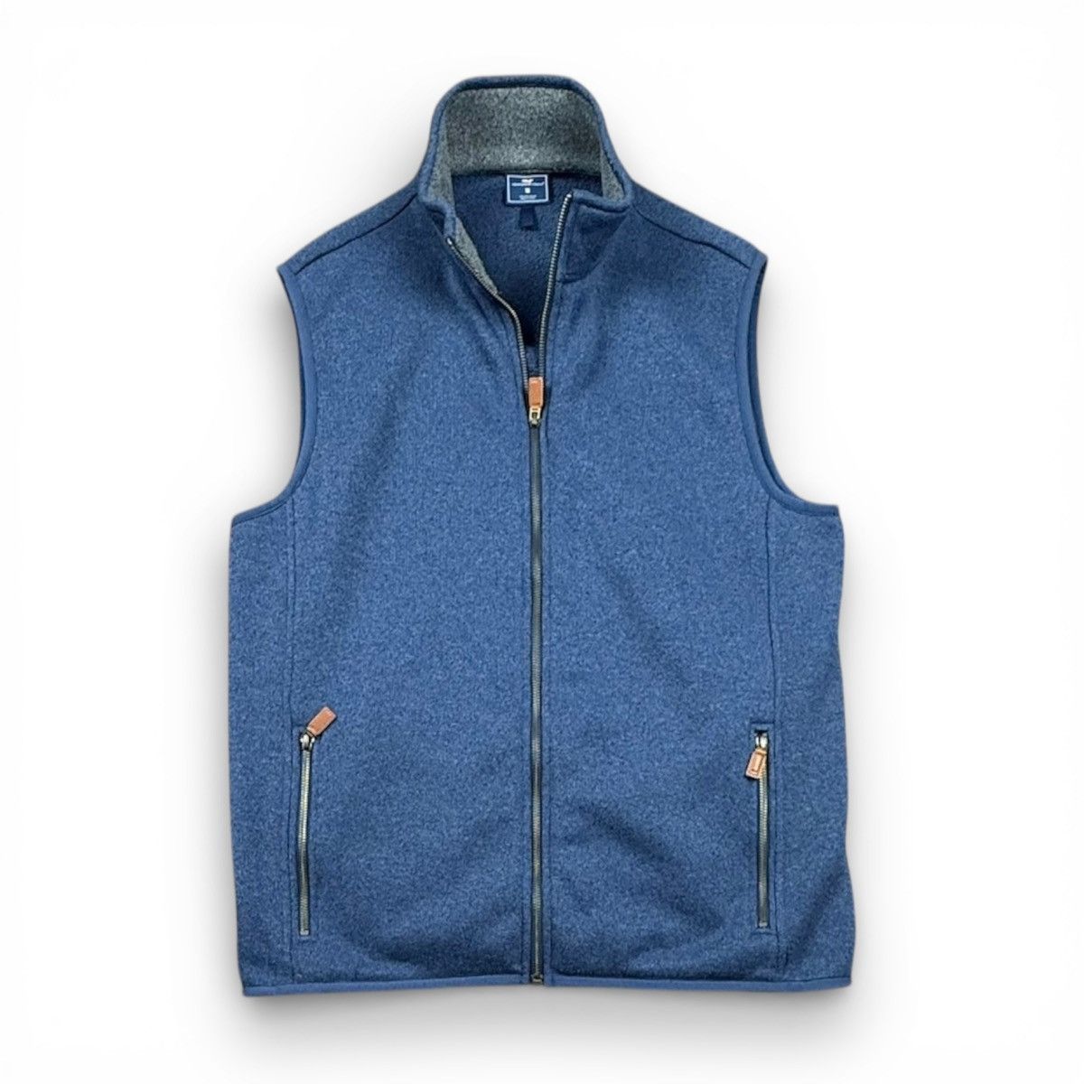 Vineyard Vines Vineyard Vines Blue Full Zip Vest Standup Collar Size Medium Size US M / EU 48-50 / 2 - 1 Thumbnail