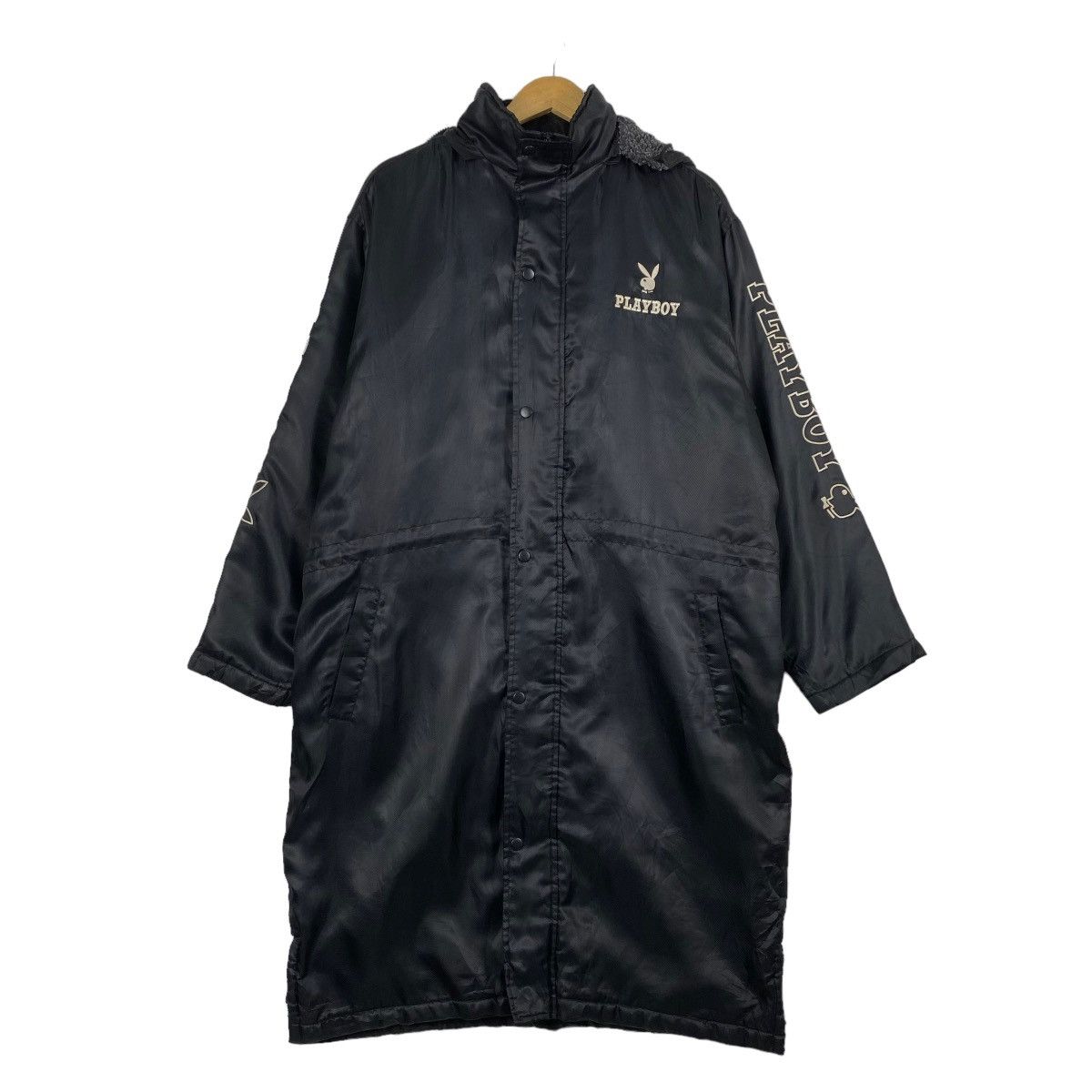 Japanese Brand × Playboy Playboy Long Coach Jacket Hoodies Size XL Size US XL / EU 56 / 4 - 2 Thumbnail