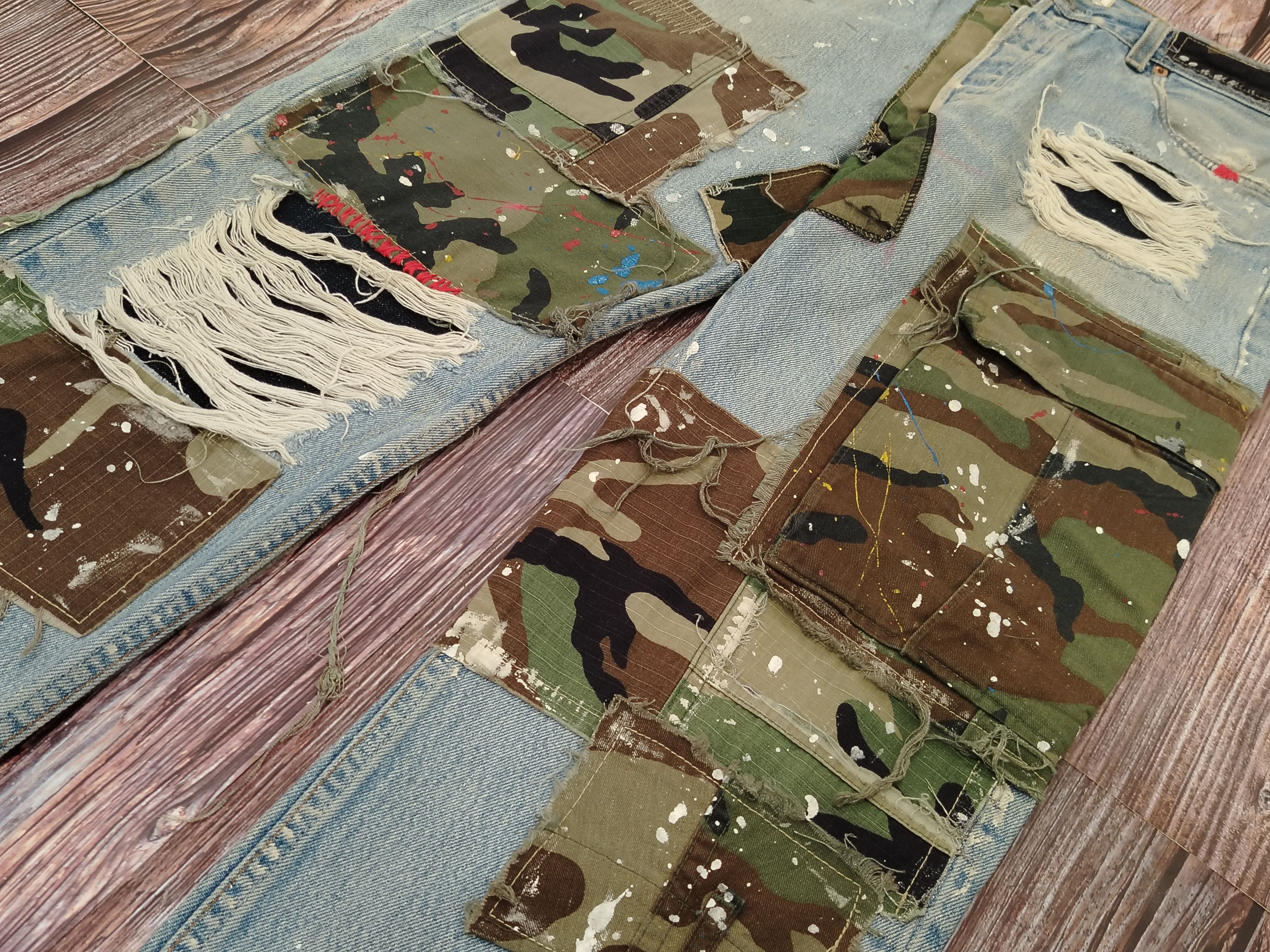 Levi's Levis 501 Jeans Vintage ARTWORK Army Size US 33 - 4 Thumbnail