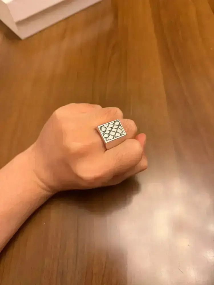 Celine Celine 23SS Stone Texture Ring-2505 Size ONE SIZE - 6 Thumbnail