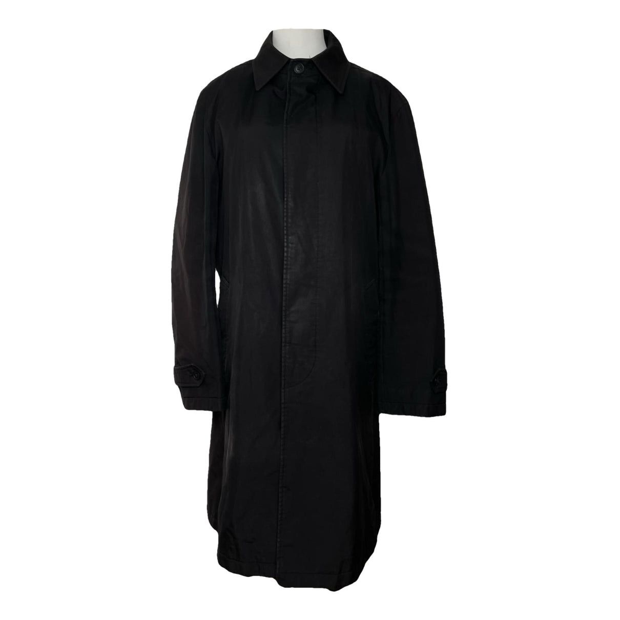 Burberry Black Polyester Coat Size L / US 10 / IT 46 - 1 Thumbnail