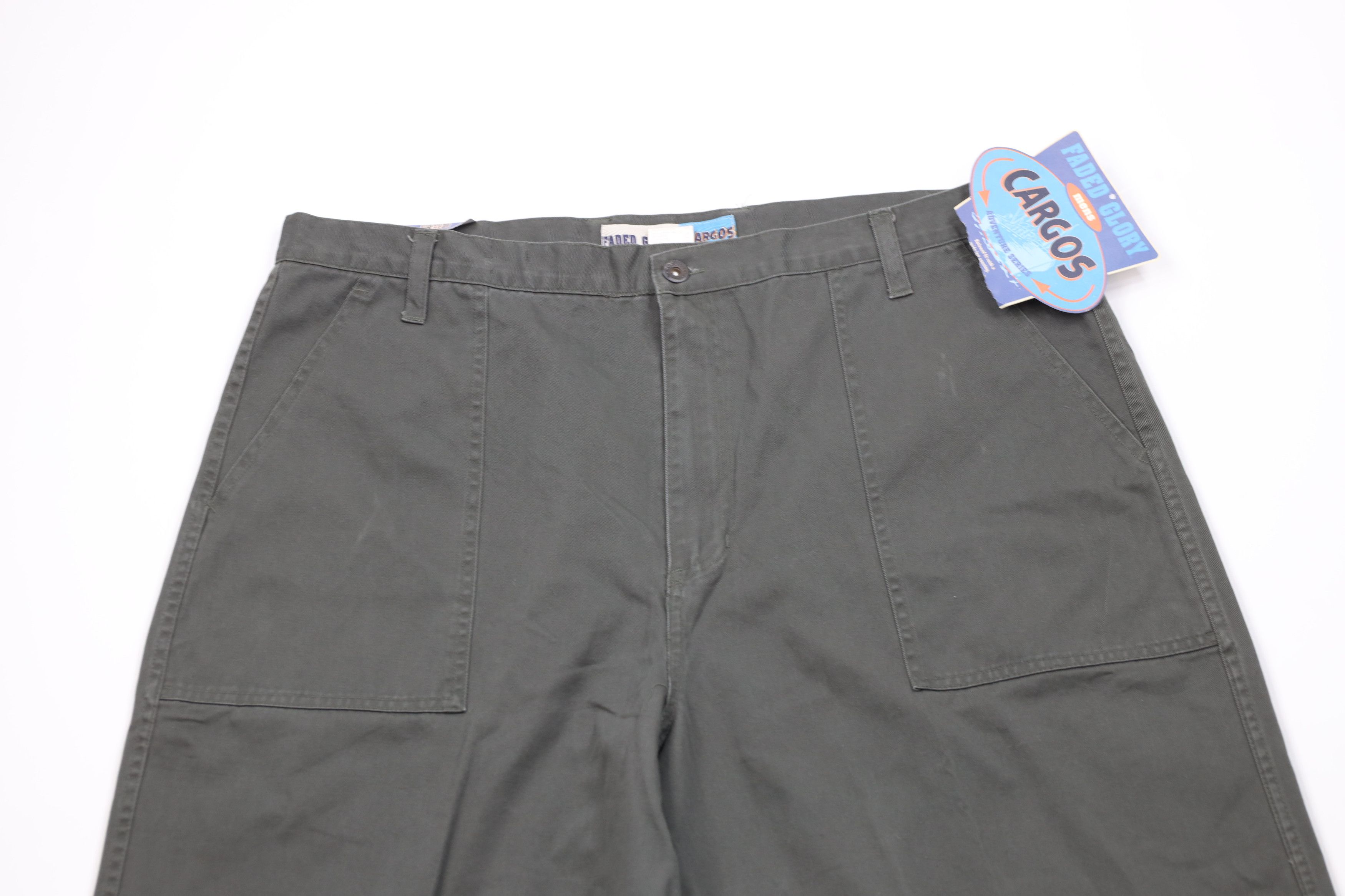 Vintage Deadstock Vintage 90s Y2K Streetwear Wide Leg Cargo Pants Size US 42 / EU 58 - 2 Thumbnail