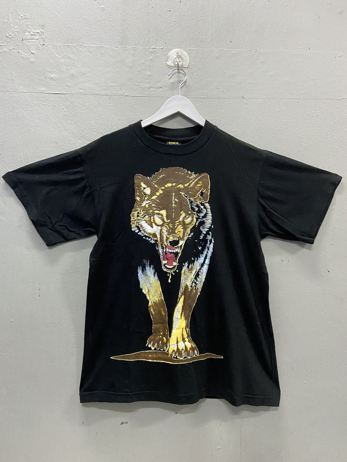 Vintage VINTAGE ZOWIE ANIMAL DOG WOLF PRINT TEE SHIRT Size US L / EU 52-54 / 3 - 1 Thumbnail