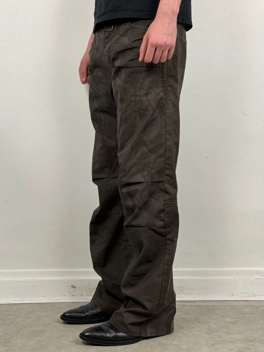 Marithe + Francois Girbaud 2000s Marithé + François Girbaud Brown Nylon Tattoo Large Pants Size US 34 / EU 50 - 3 Thumbnail