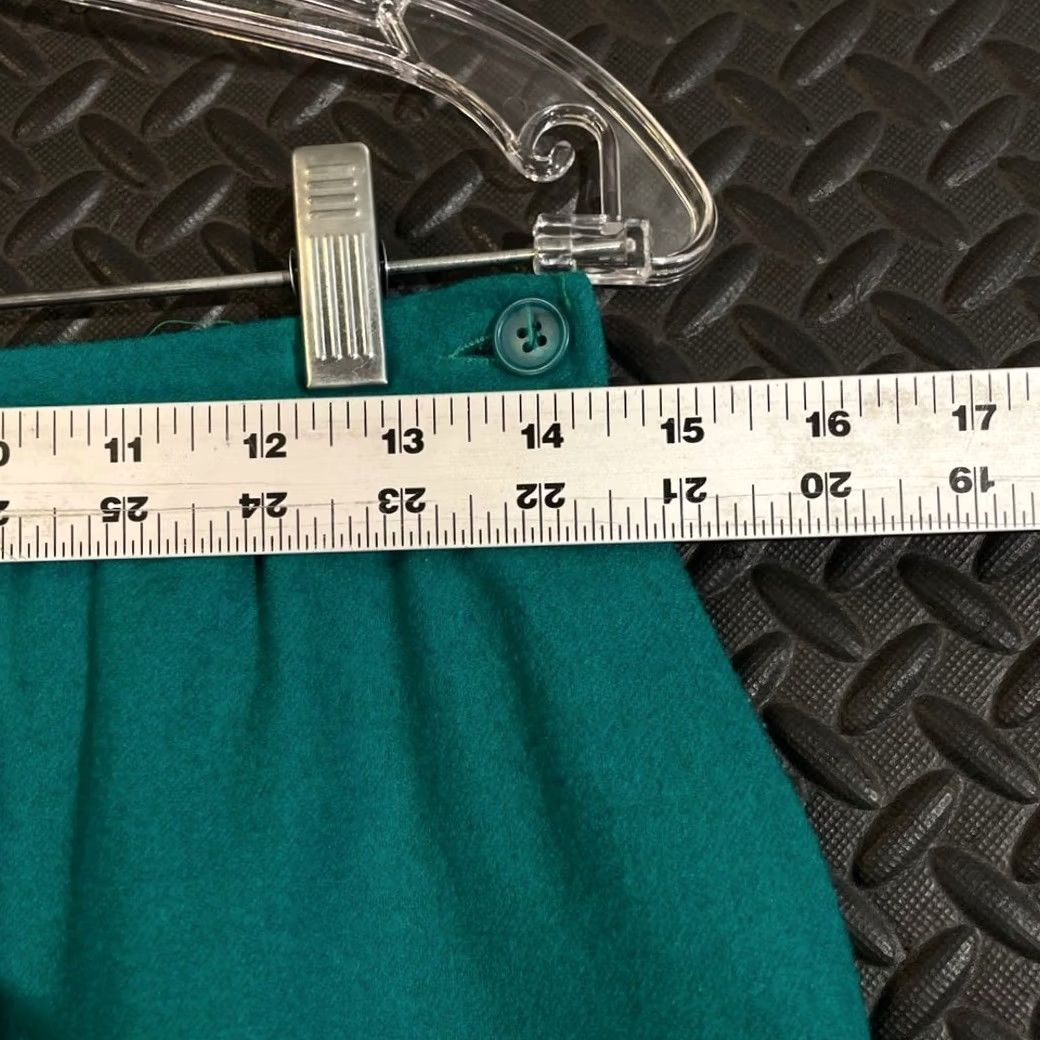 Pendleton VINTAGE Pendleton Skirt Women Size 12 Green A-Line Midi USA Made Women's Skater Wool Long 70s Size 34" / US 12 / IT 48 - 4 Thumbnail