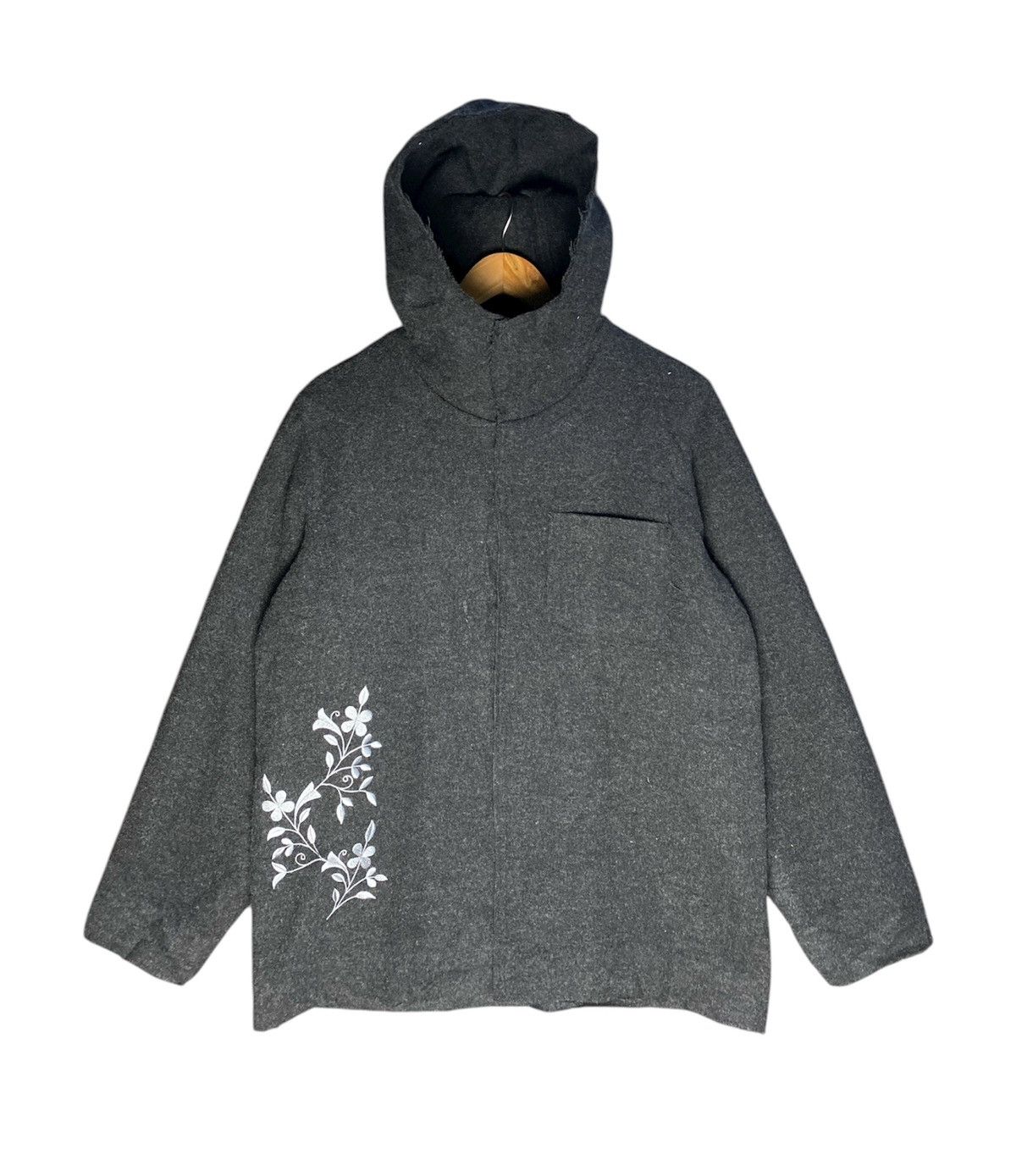 Yohji Yamamoto Vintage Ined design by Yohji Yamamoto Wool Parkas Jacket Size US M / EU 48-50 / 2 - 1 Thumbnail