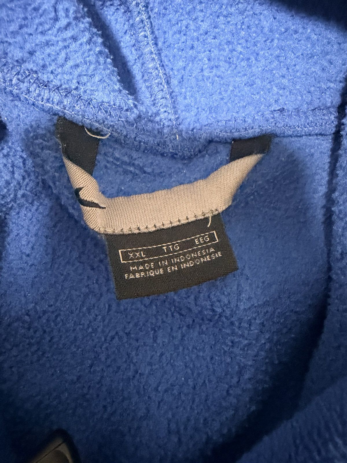 Nike Vintage Blue Nike Fleece Hoodie Size US XXL / EU 58 / 5 - 2 Thumbnail