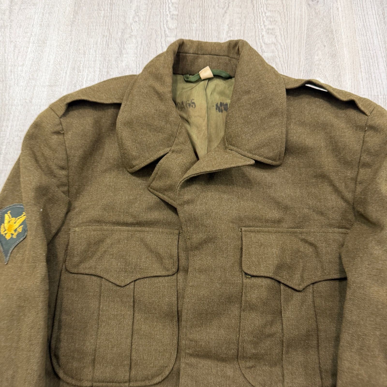 Vintage Vintage US Army Ike Field Jacket Size 36R Virgin Wool Combat Size US S / EU 44-46 / 1 - 3 Thumbnail