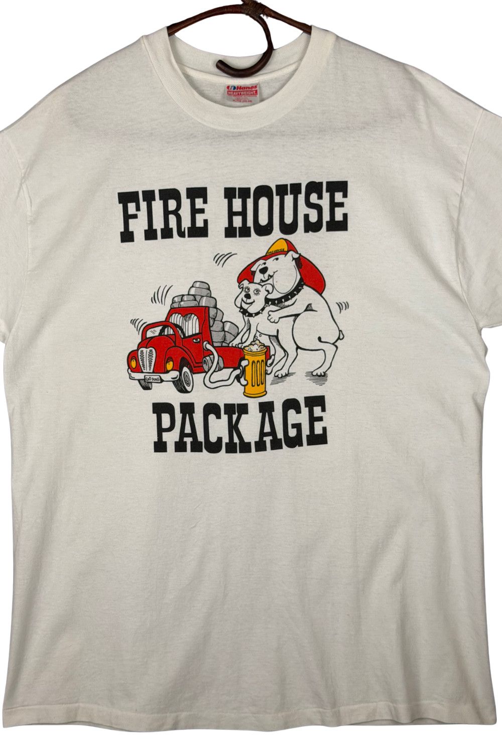 Hanes 90s Fire House Package Graphic Tee USA Hanes XL Single Size US XL / EU 56 / 4 - 4 Thumbnail