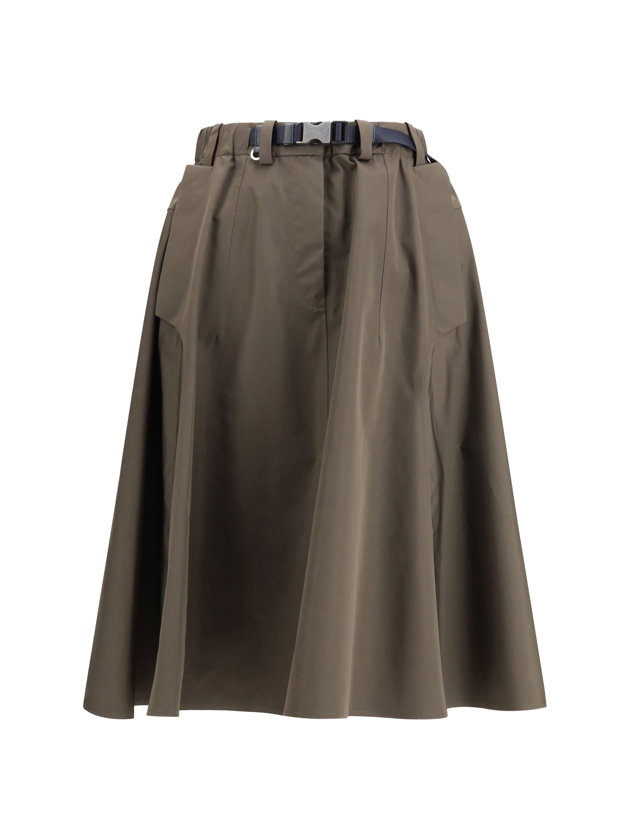 Prada Nylon midi Skirt Size 30" / US 8 / IT 44 - 1 Thumbnail