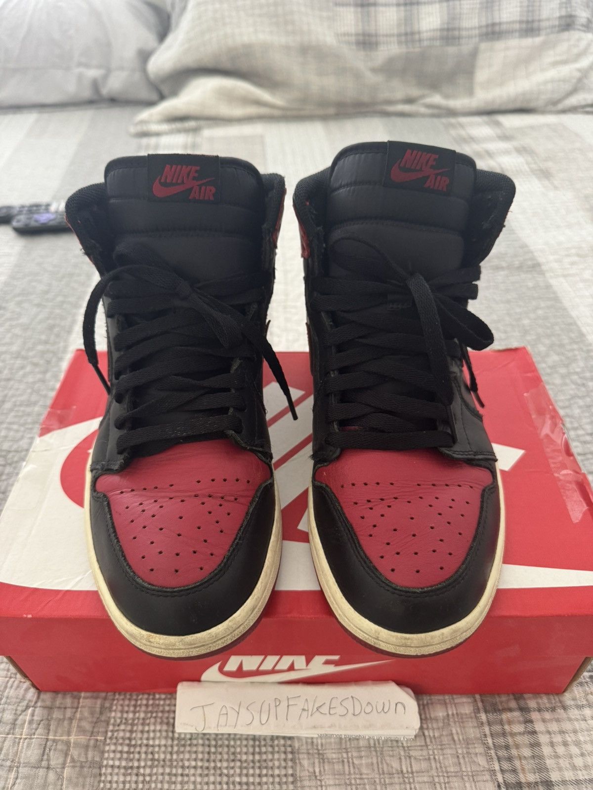 Jordan Brand Air Jordan 1 Retro High OG "Bred 2013" 8.5 Size US 8.5 / EU 41-42 - 3 Thumbnail