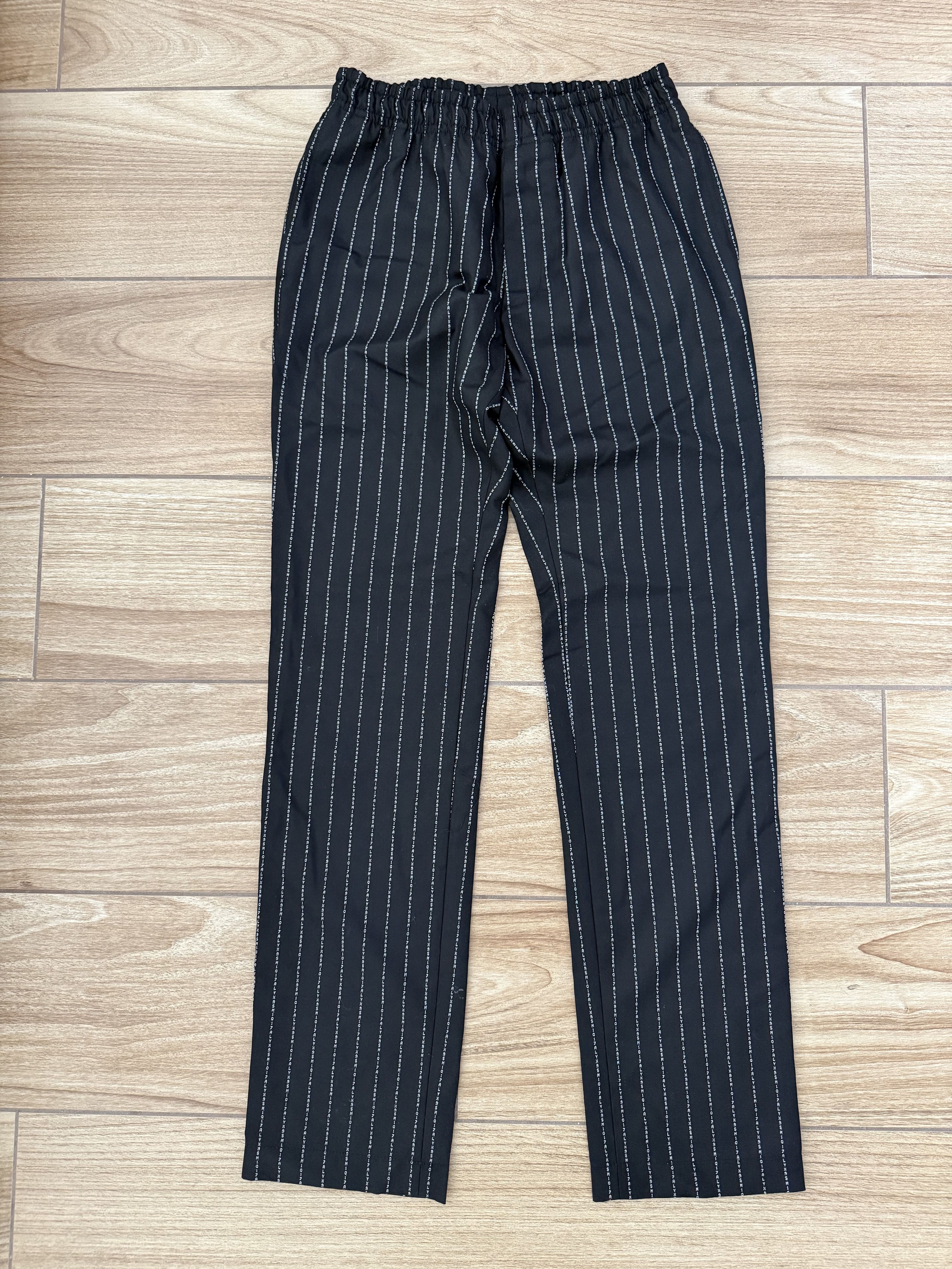1017 ALYX 9SM Black Striped Trousers (Size Small)