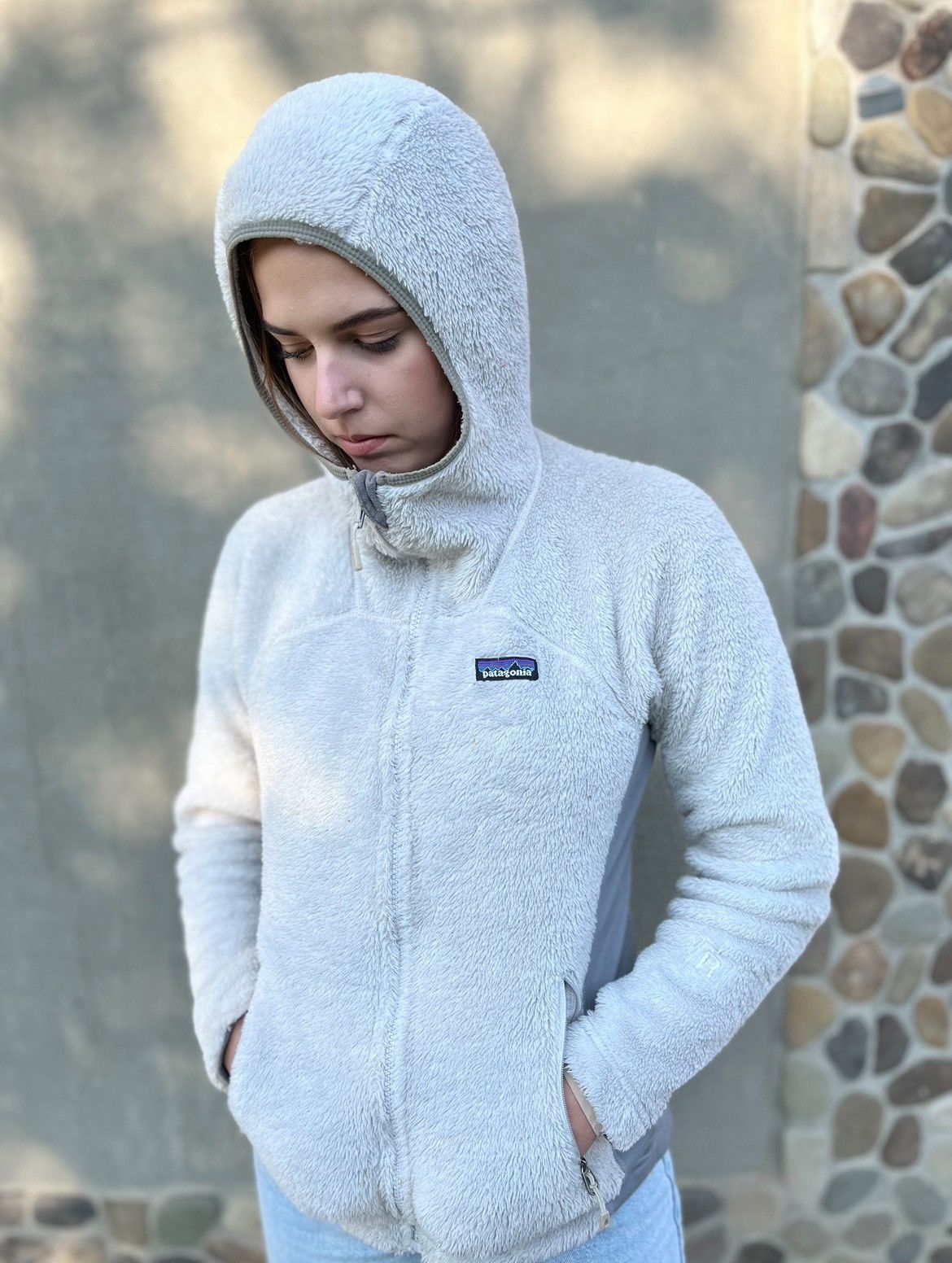 Patagonia Patagonia Women Fleece Polartec Hoodie Jacket Teddy Sherpa Size XS / US 0-2 / IT 36-38 - 2 Thumbnail