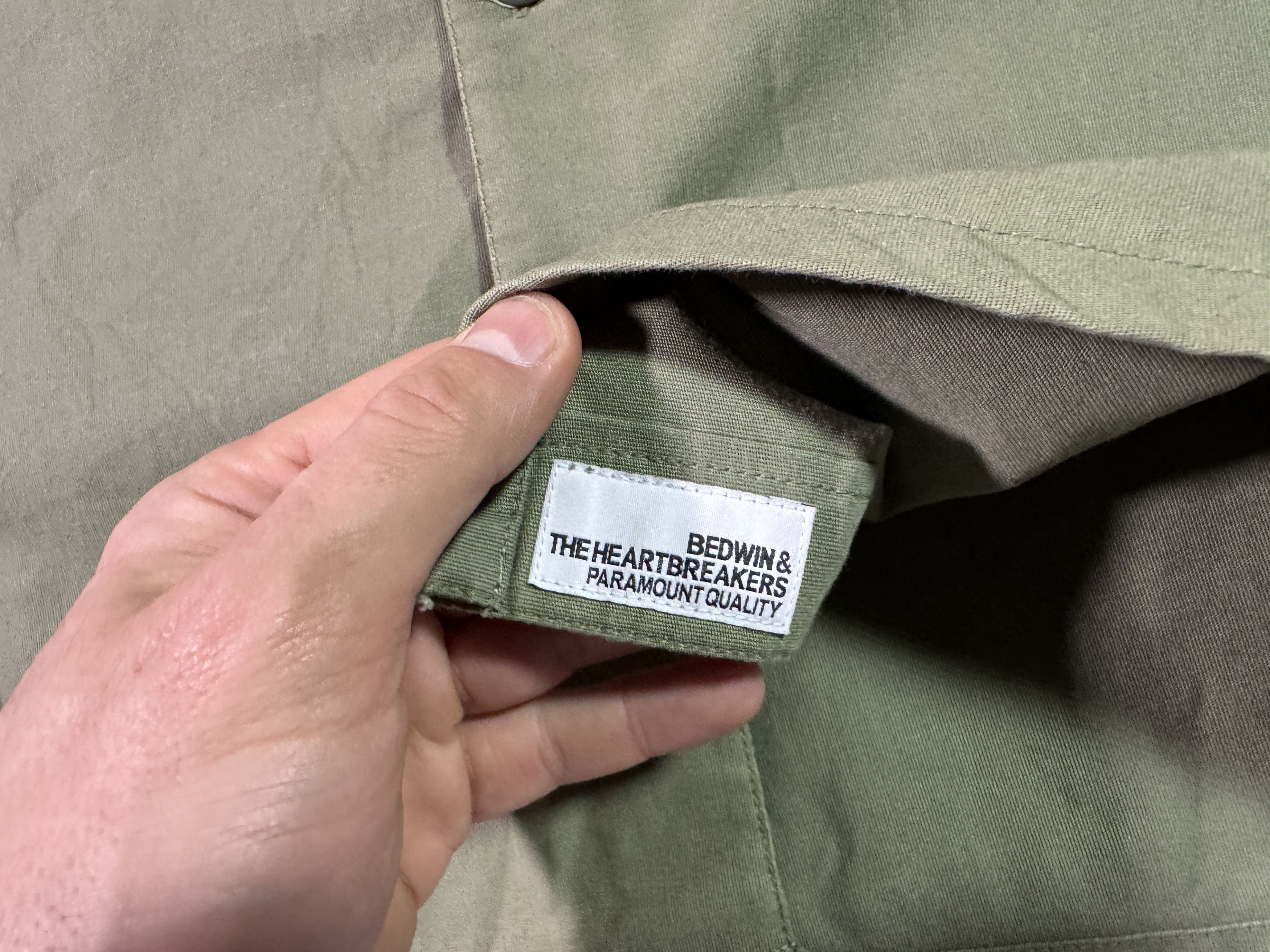 Bedwin & The Heartbreakers Bedwin & The Heartbreakers Button Up Shirt Olive Size L / XL Size US XL / EU 56 / 4 - 8 Thumbnail