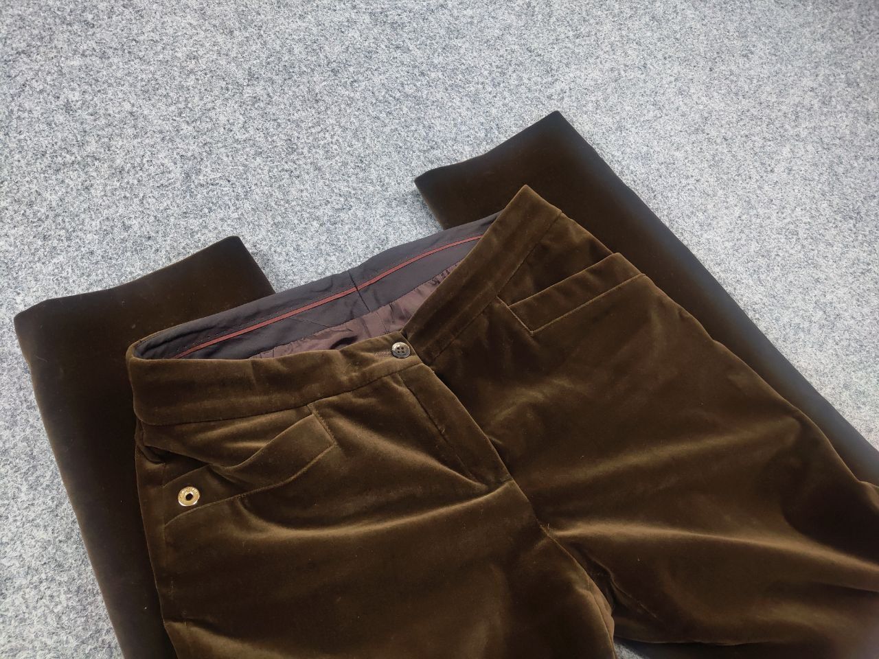 Loro Piana Loro piana Italy Design Velour straight trousers Pants Size 29" - 11 Thumbnail