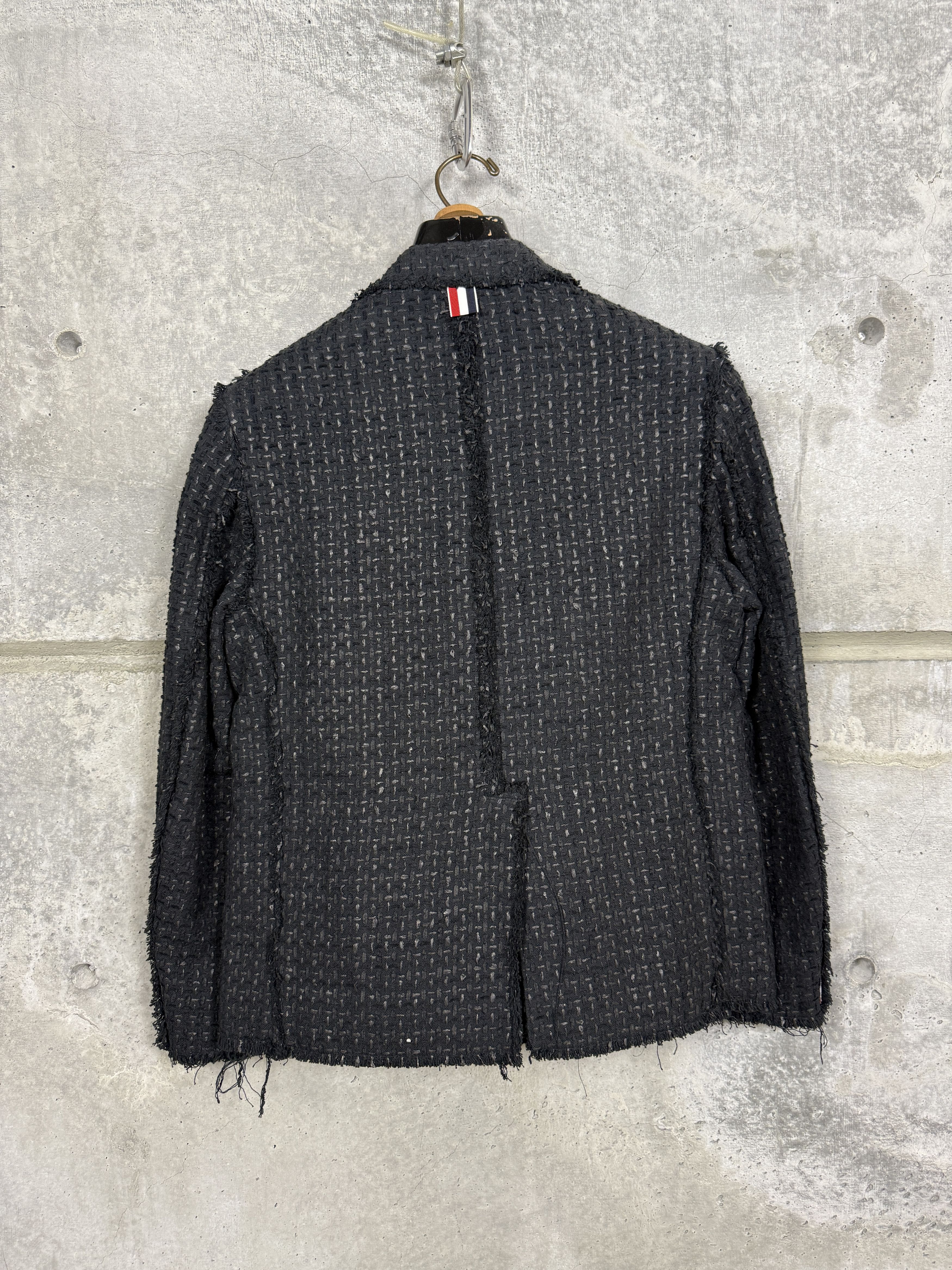 Thom Browne Thom Browne Frayed Edge Sample Suit Jacket and Pants Size 46R - 3 Thumbnail
