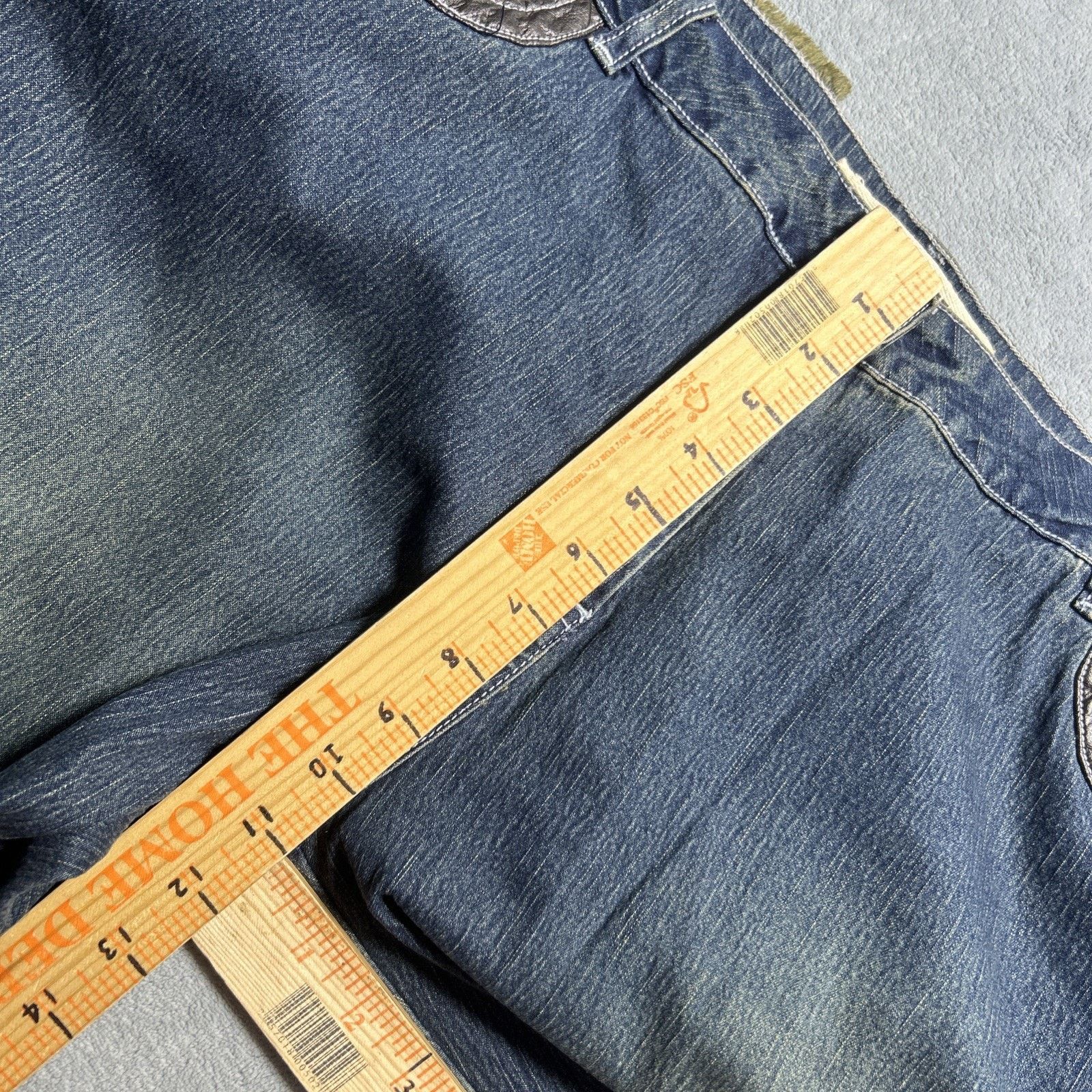 Joe Boxer Beyond Baggy Jeans Womens 21 42x33 Raw Hem Zip Sides Baggie Size US 42 / EU 58 - 12 Thumbnail