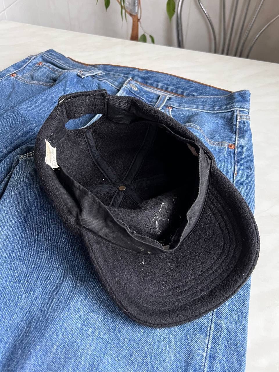 Camel × Marlboro × Vintage Vintage 90s Camel Total Black Fleece hat cap rare cigarette Size ONE SIZE - 6 Thumbnail