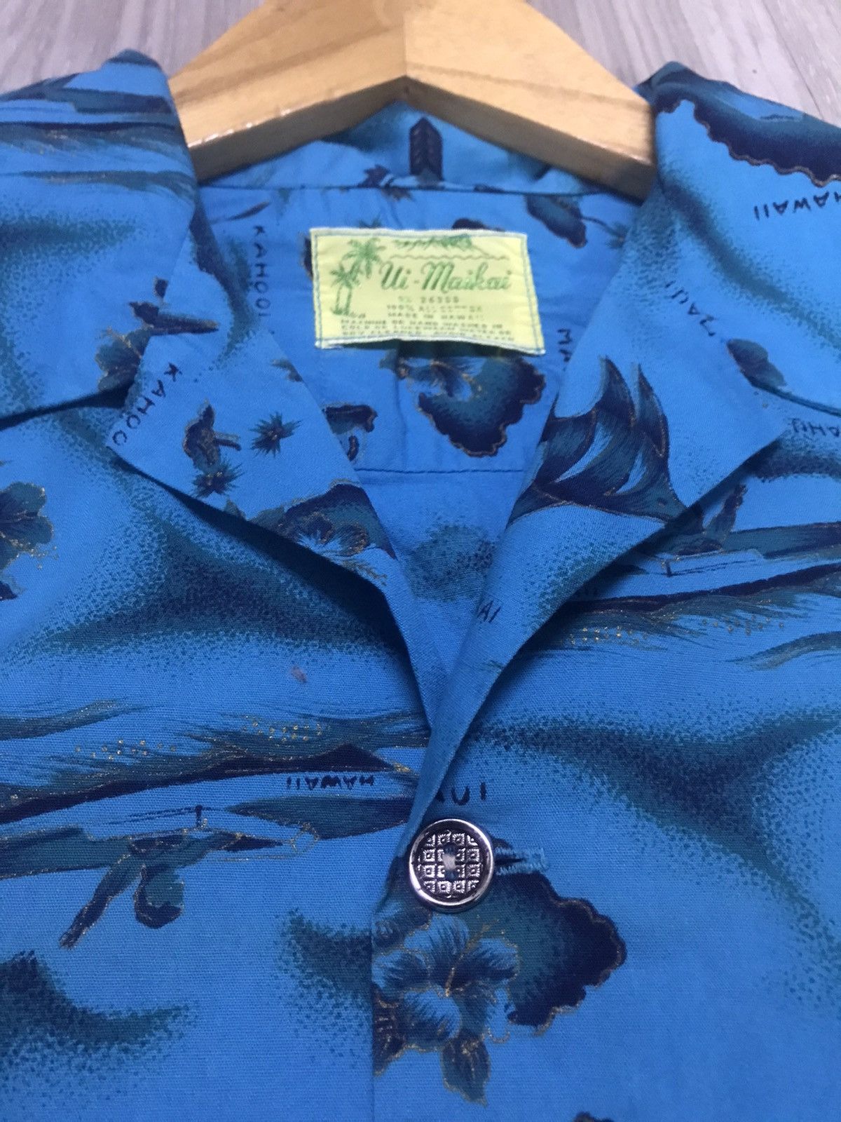 Vintage UI MAIKAI - Vintage 50s 60s Hawaiian Traditional Shirt Size US M / EU 48-50 / 2 - 16 Thumbnail